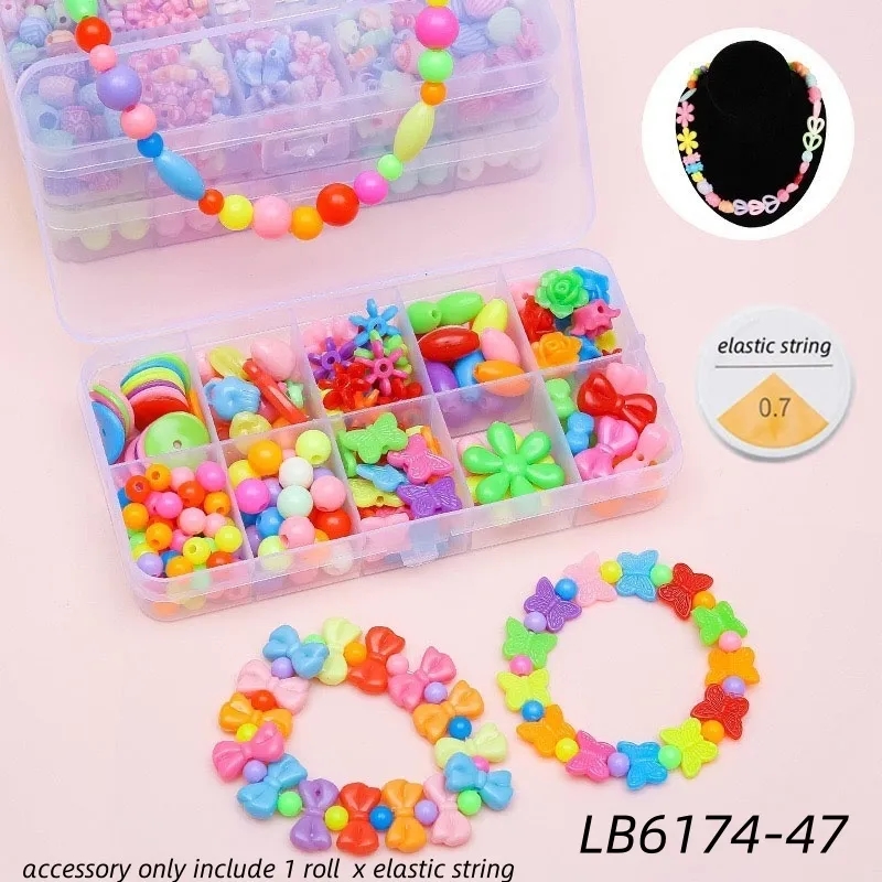 BULK Kids Jewelry Making Kit DIY Bracelet Set Beads Supplies 21