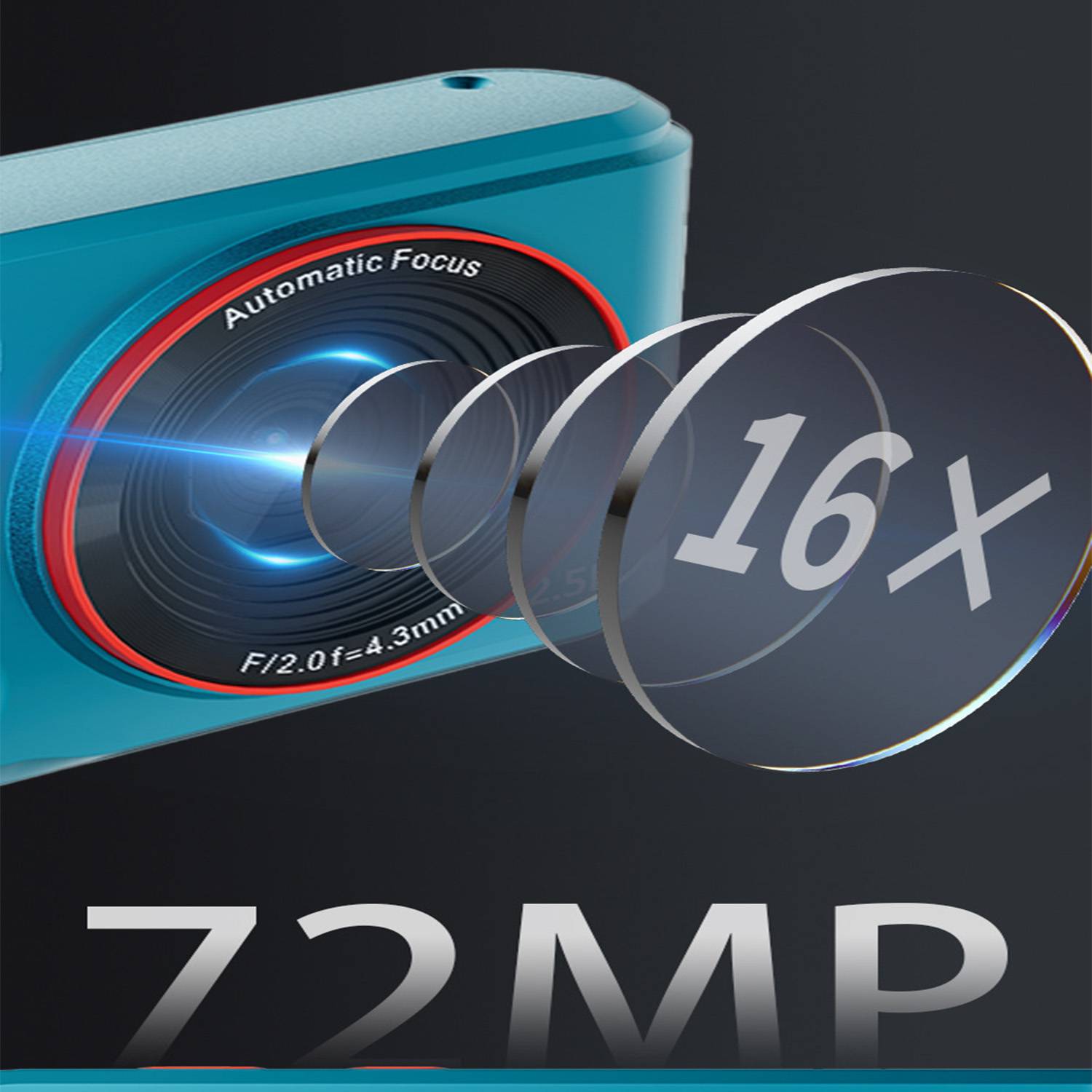 Portable 72MP Digital Camera - Pocket-Sized & Easy to Use 11