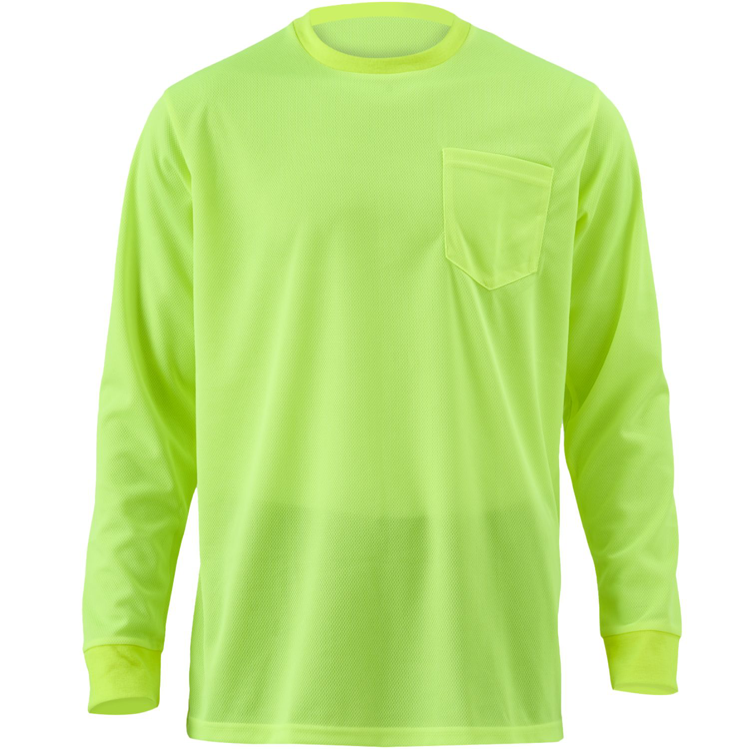 Non-ANSI Safety Long Sleeve Tee Shirt w/ Pocket 4