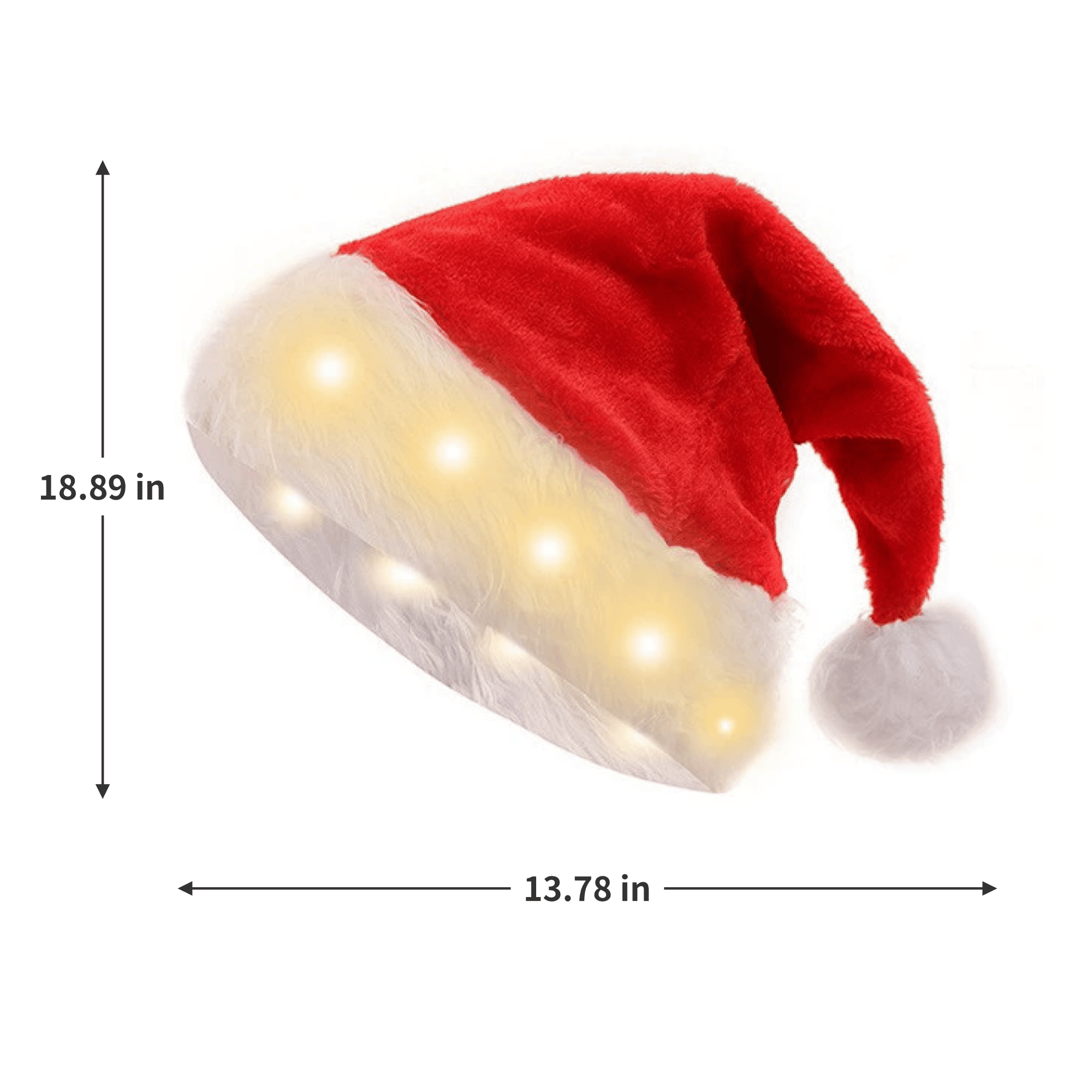 LED Holiday Party Christmas Hat 2