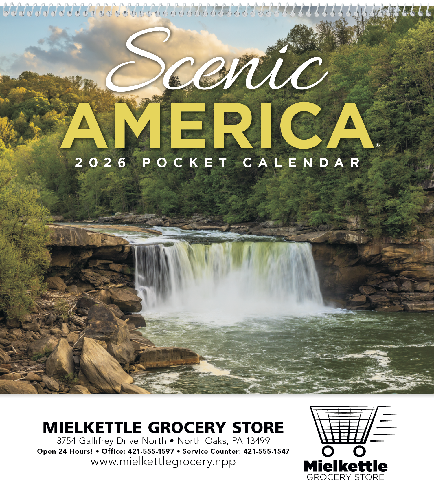 HotLine® Products Scenic America® Pocket Calendar 3