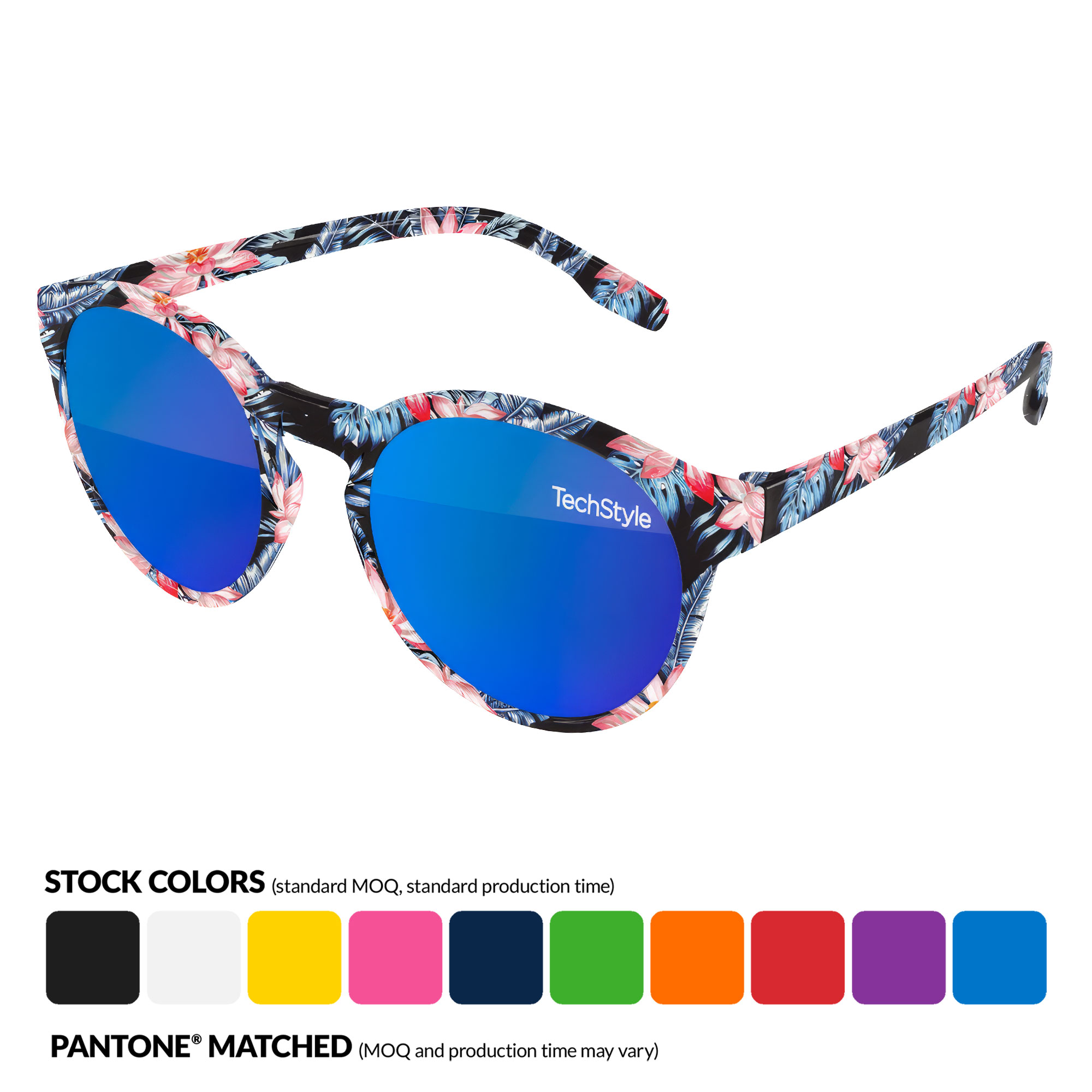 Vicky Mirror Sunglasses w/ full color full frame sublimation wrap 9