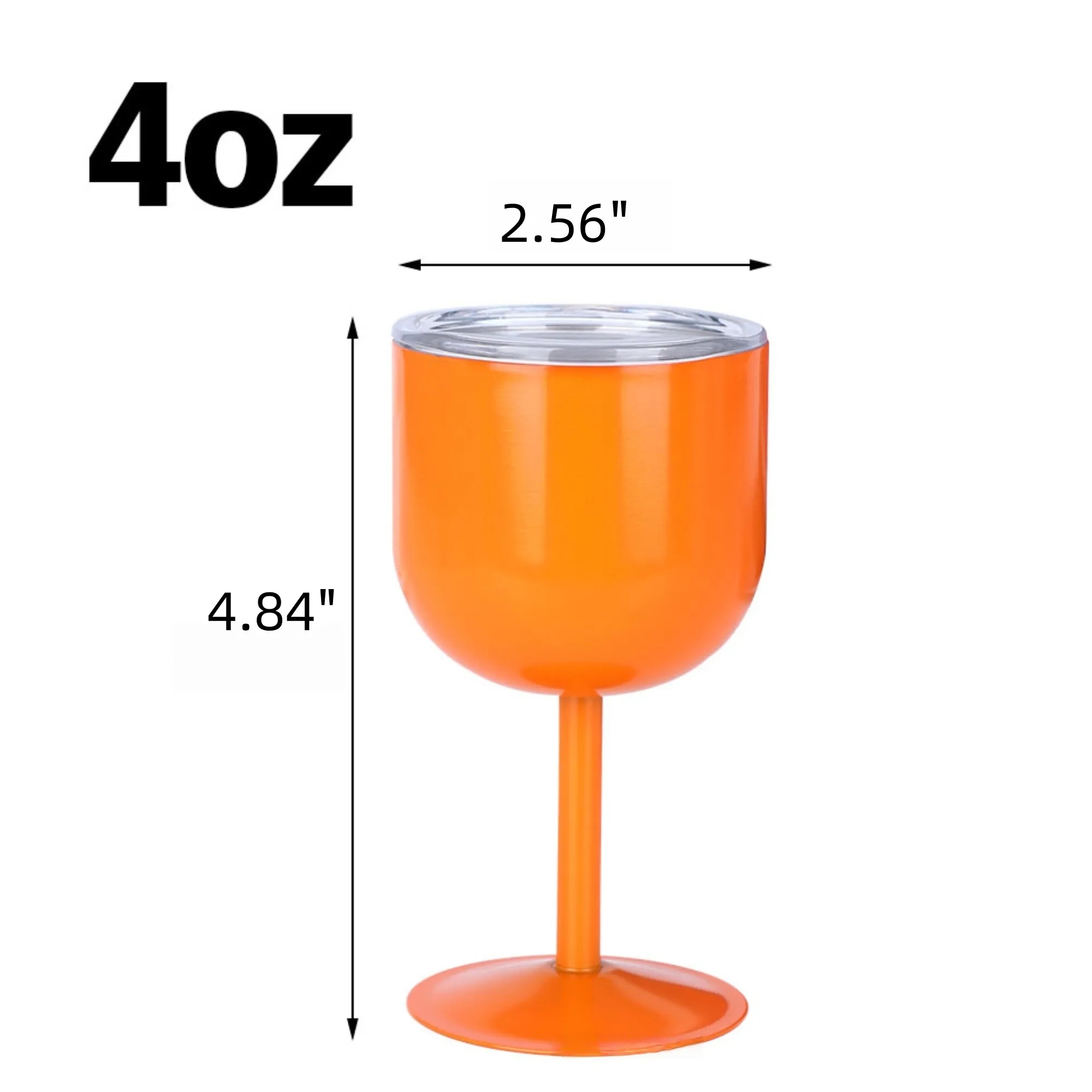 4oz Mini Wine Glass Stainless Steel Champagne Goblet 5