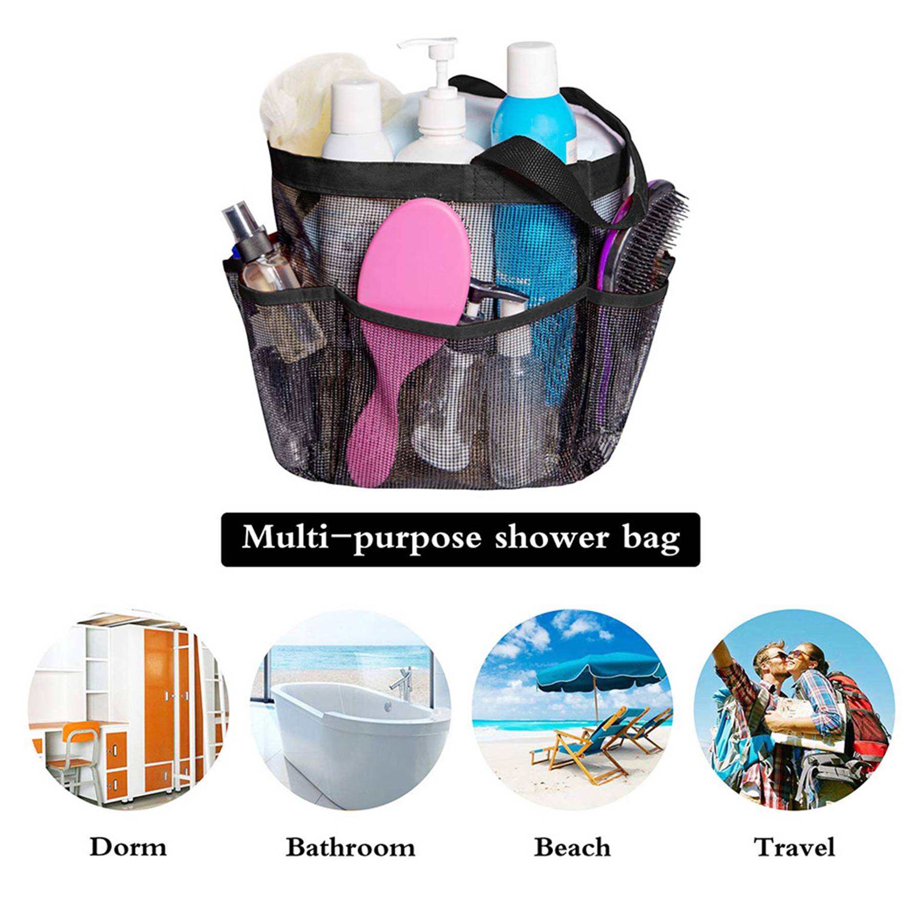Nylon Mesh Shower Portable bag 3