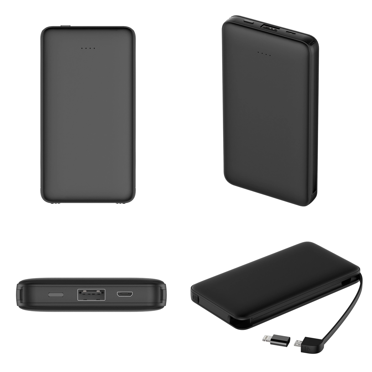 3 In1 10000Mah Power Bank Built In Cable 9