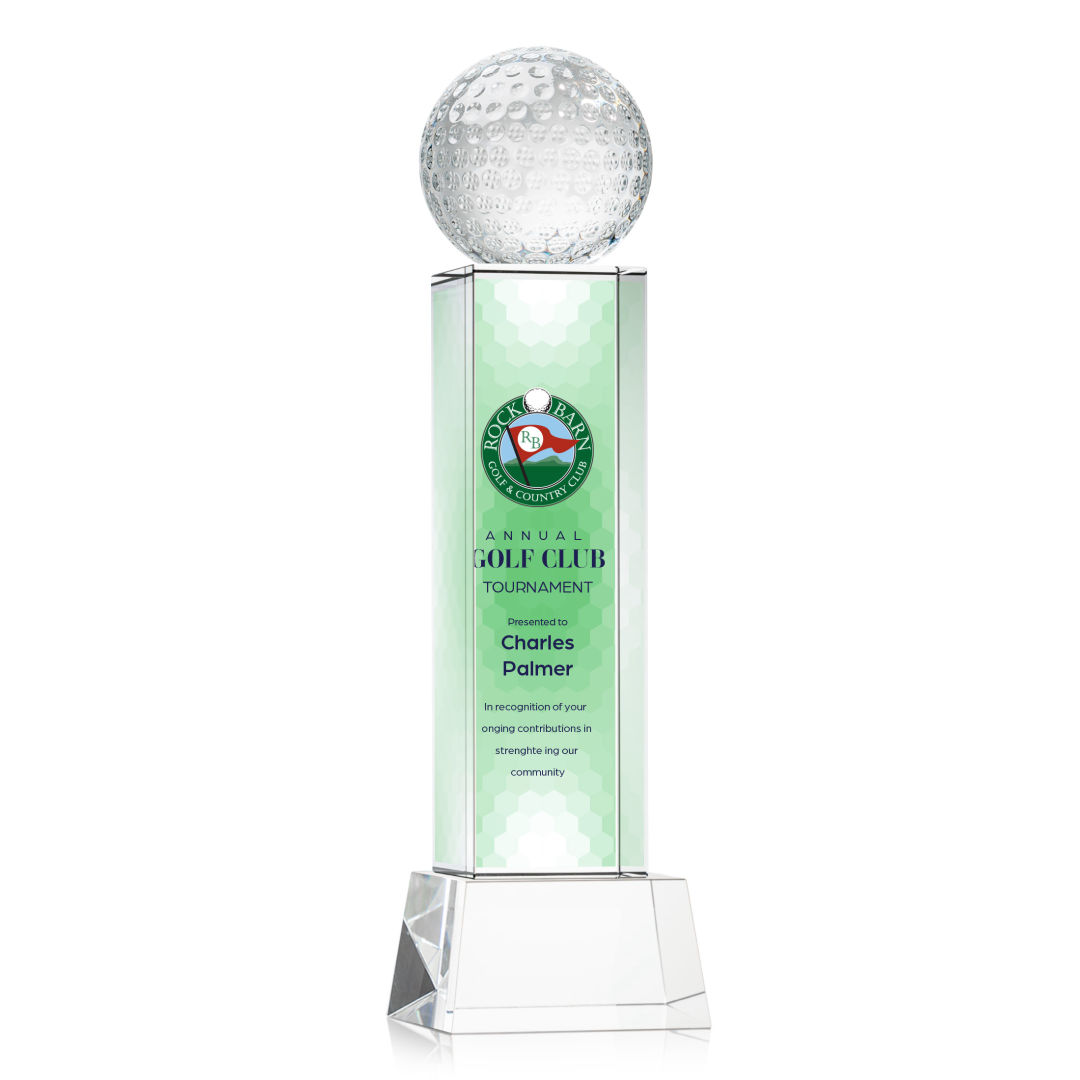 Golf Ball VividPrint™ Award on Belcroft - Clear 4