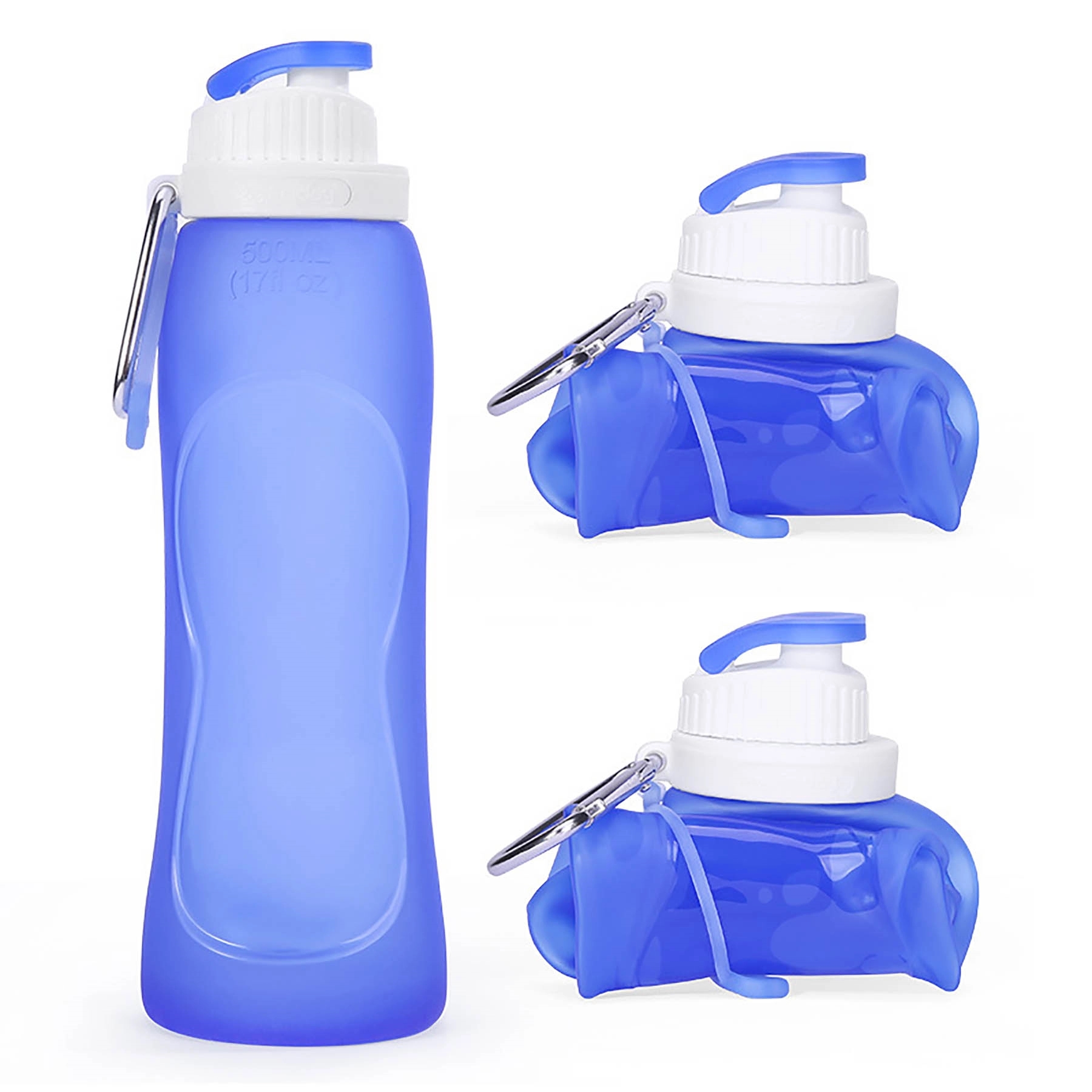17 Oz Collapsible Water Bottle With Clip For Backpack 5