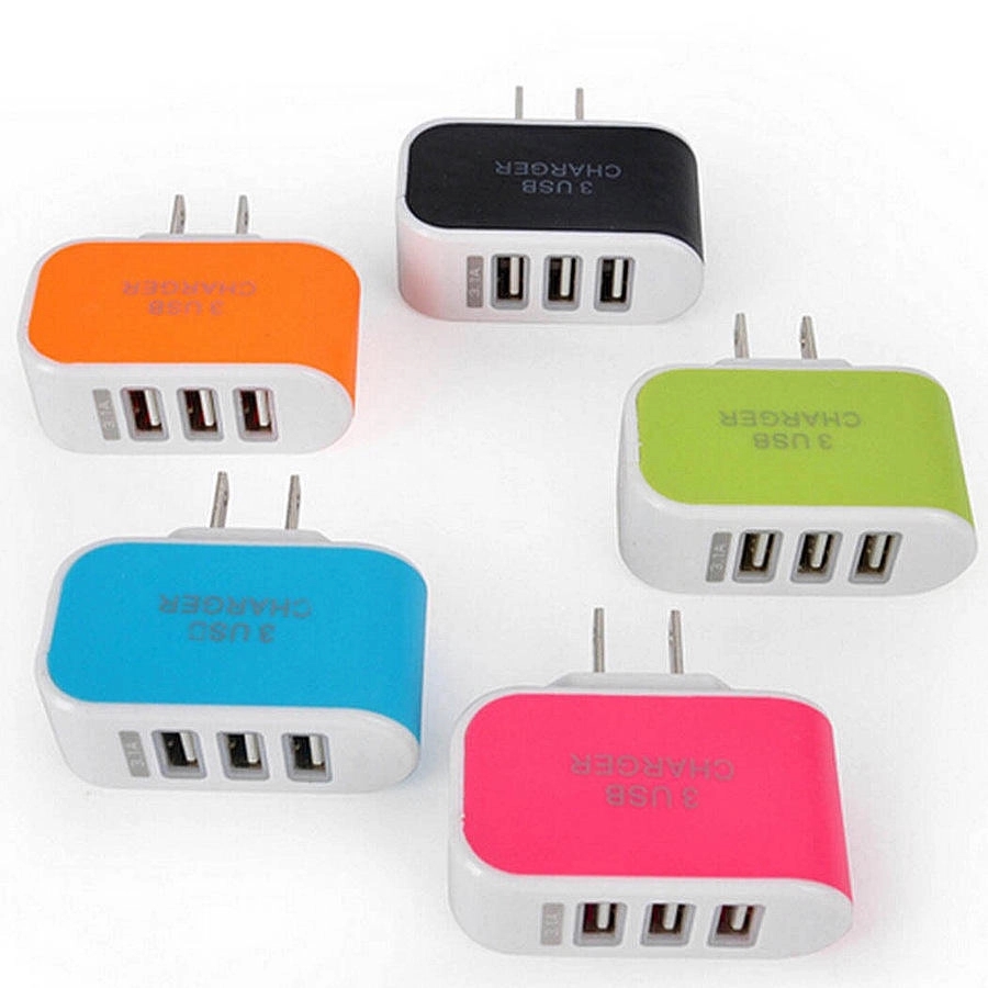 3 port USB Travel Wall Charger 7
