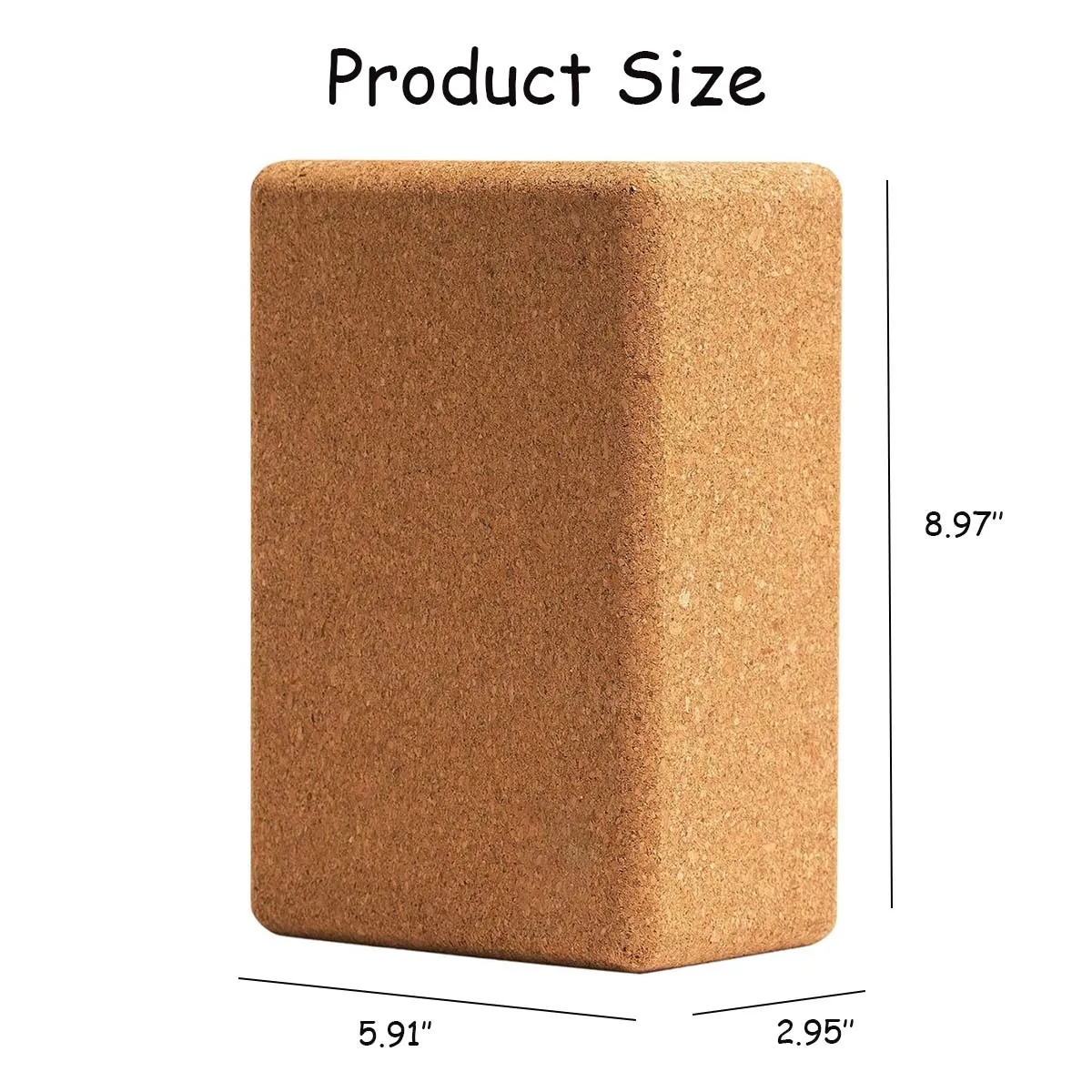 Custom Natural Cork Yoga Block for Men and Women 2