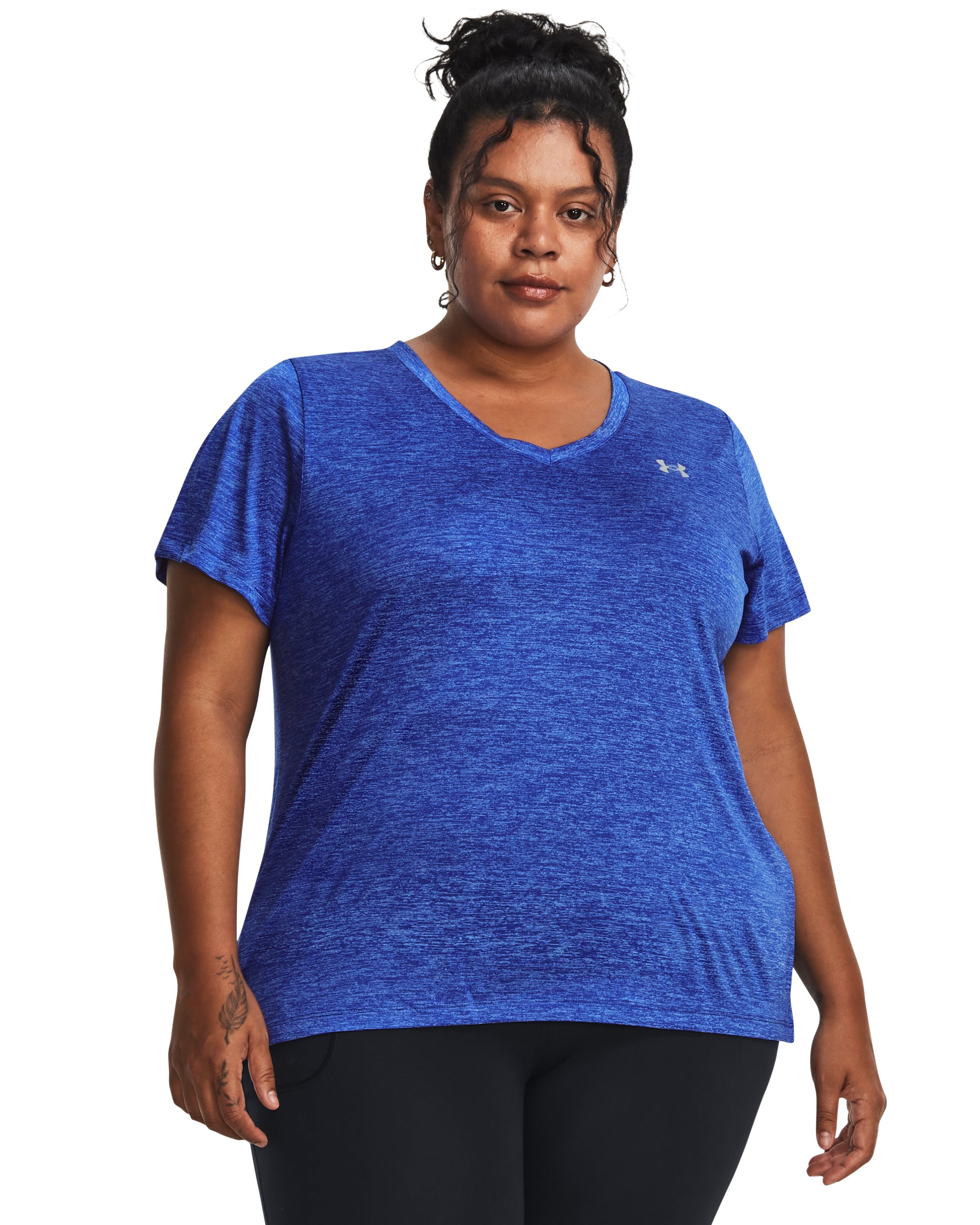 UA Tech Twist Women's V-Neck Short Sleeve 14