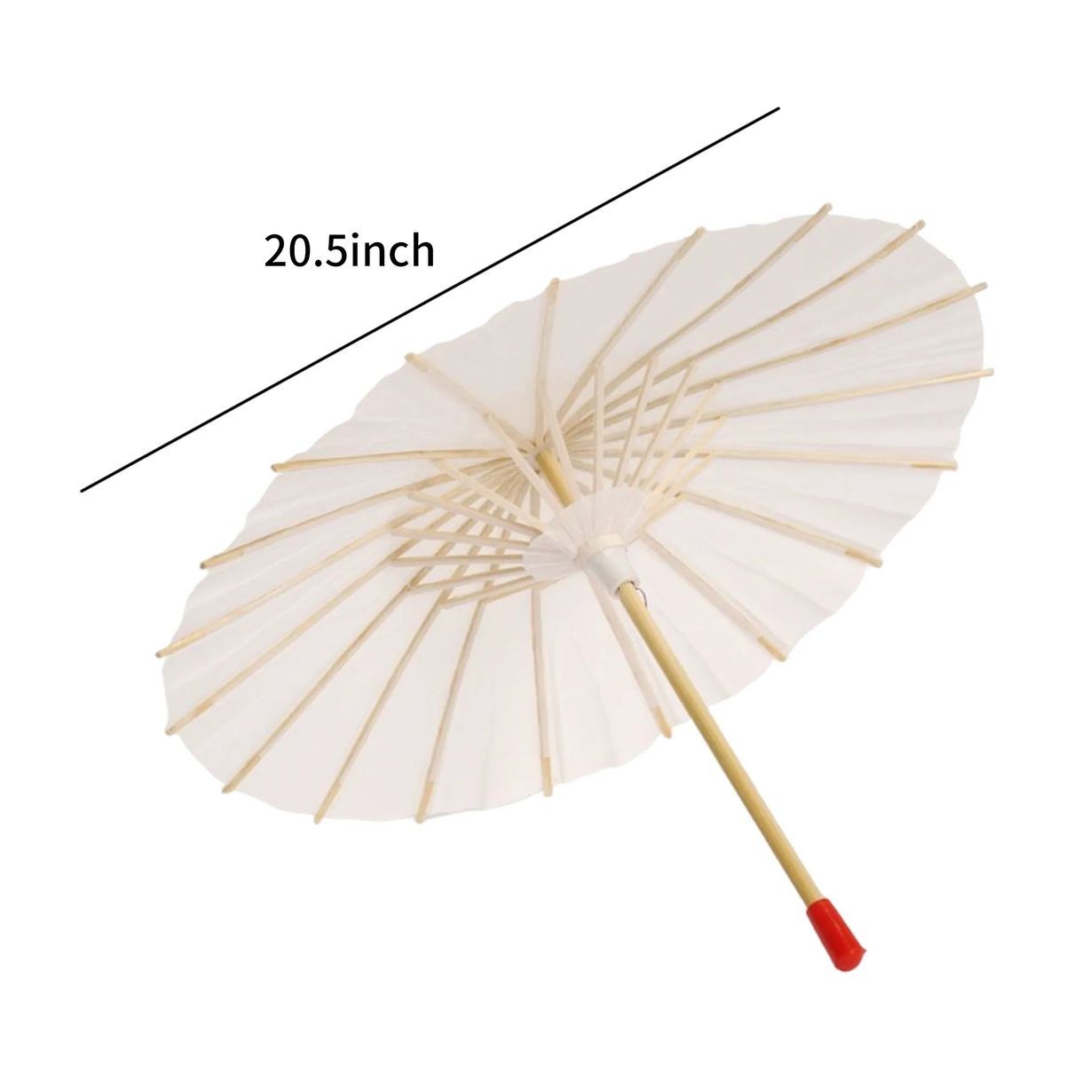 20.5 Inch Decorative Umbrella with Silkscreen Area 1