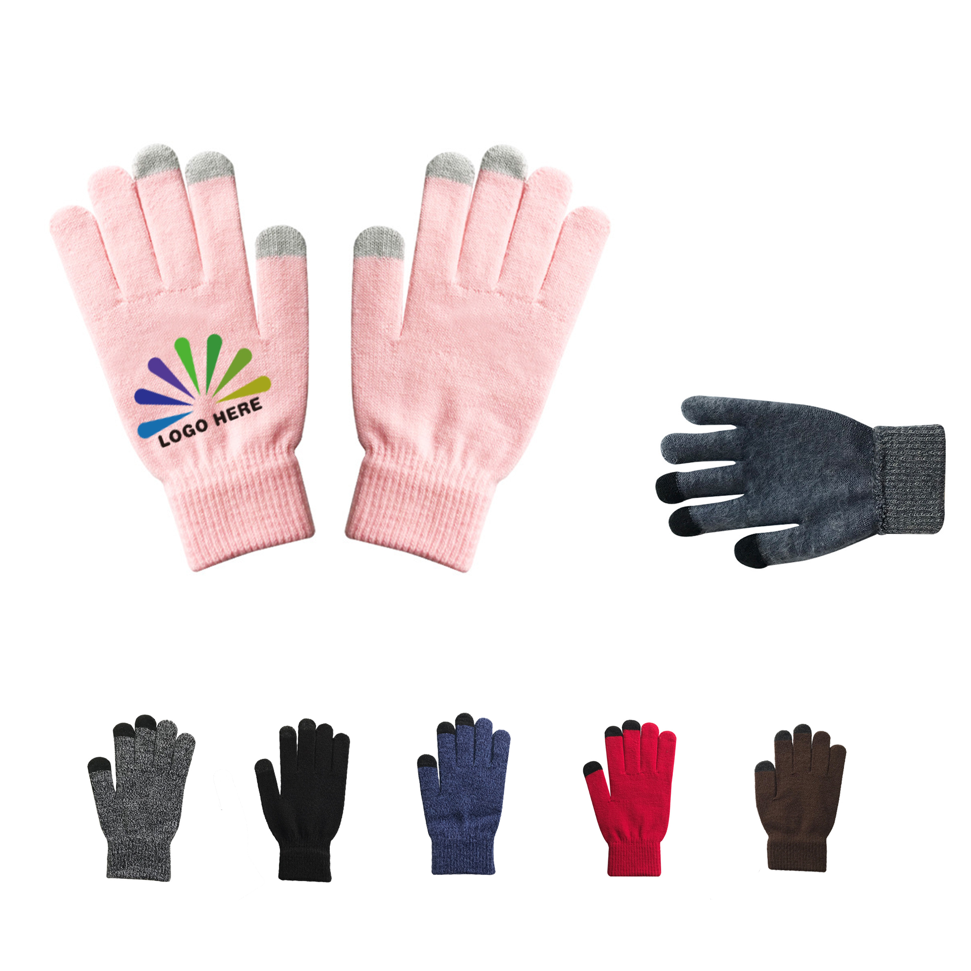 Acrylic Gloves Windproof & Fleece-Lined 2