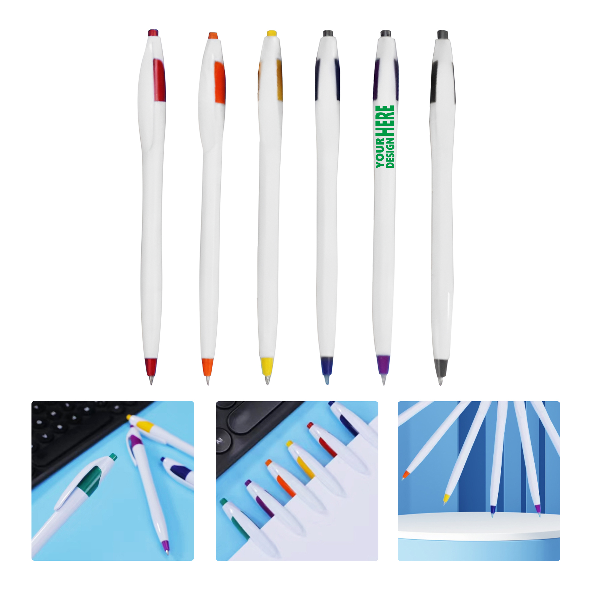 MOQ50 Customizable Promotional Click Ballpoint Pen 2