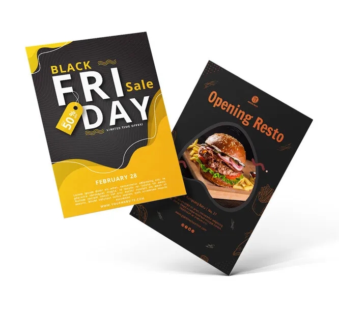 Business Flyers - Printed Front Only (100 lb. Paper Matte) 1