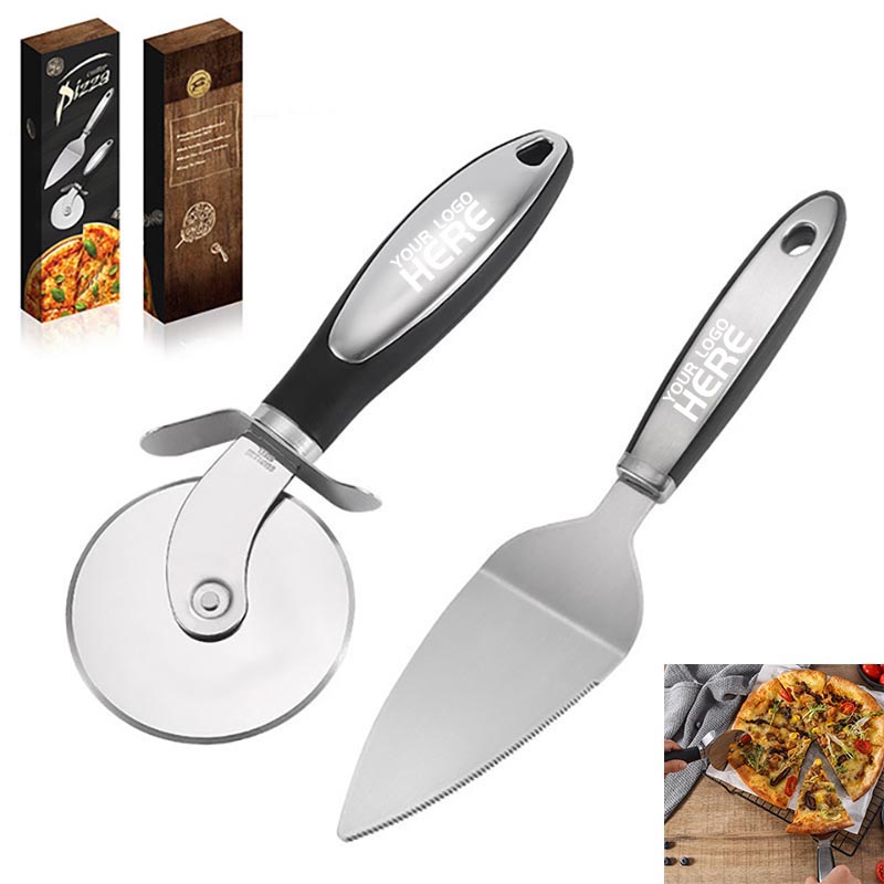 Pizza knife and spatula two-piece set 3