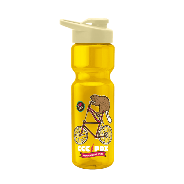 Blazer 28oz Transparent Bike Bottle w/Drink-thru Lid 2809