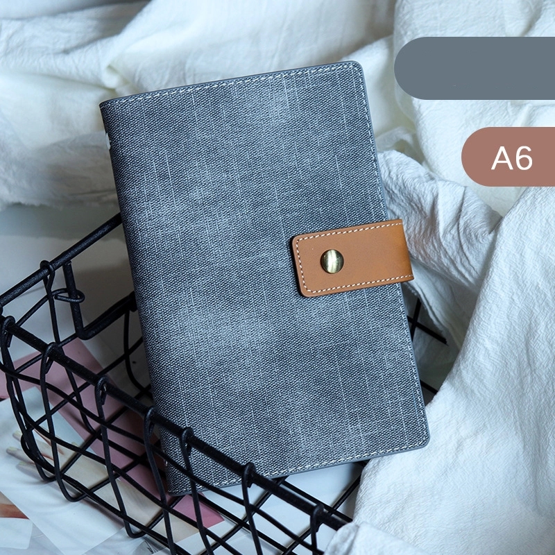 PU Leather A5/A6 Business Travel Journal Binder Notebook 7