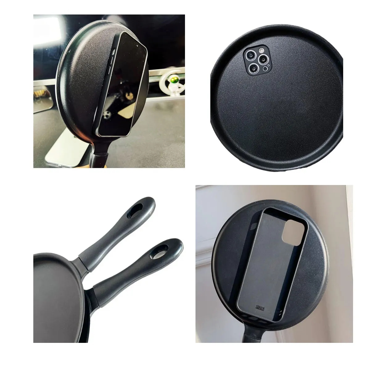 Funny Creative Fashion Trend Frying Pan Phone Case 4