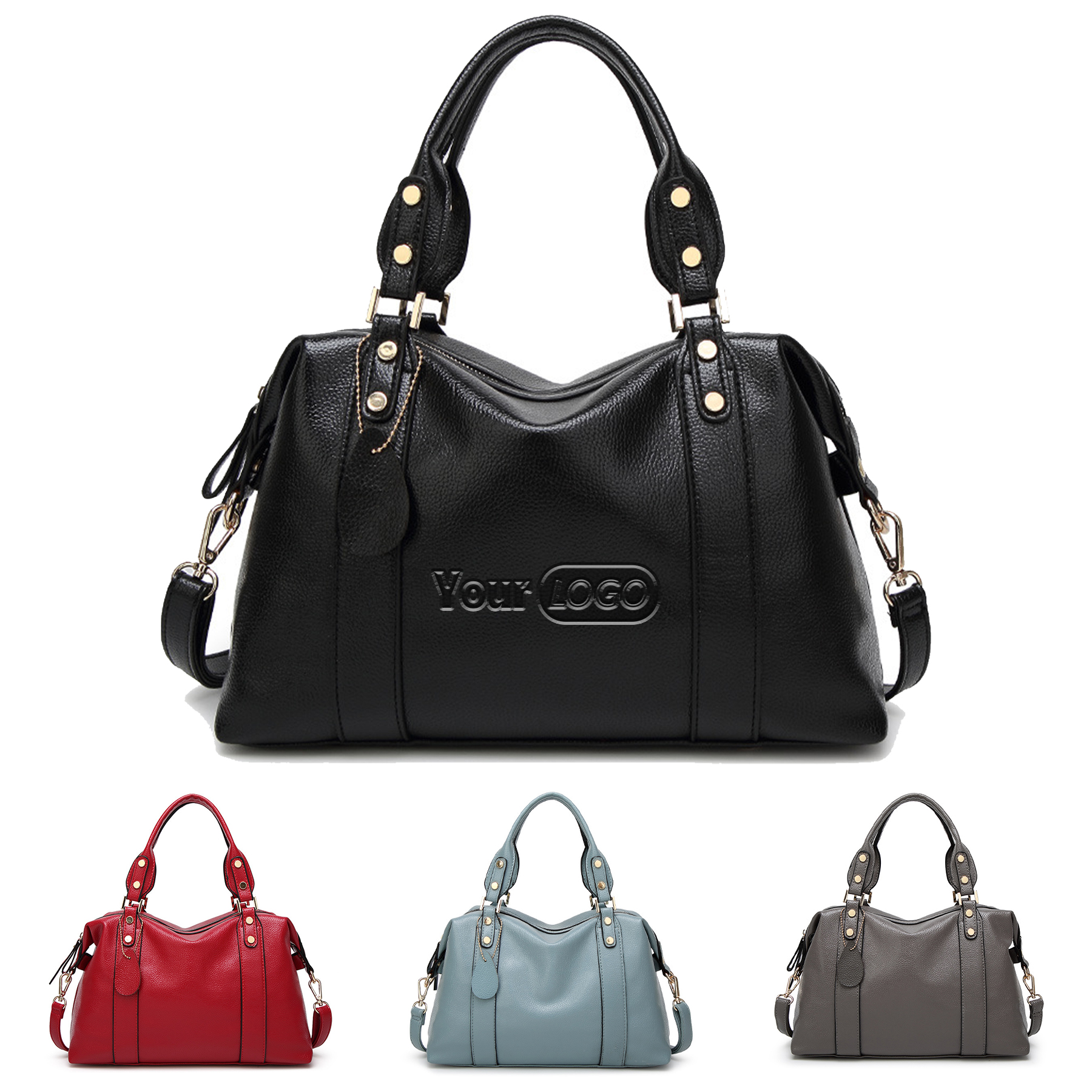 PU Purse Handle Shoulder Tote Bag 2
