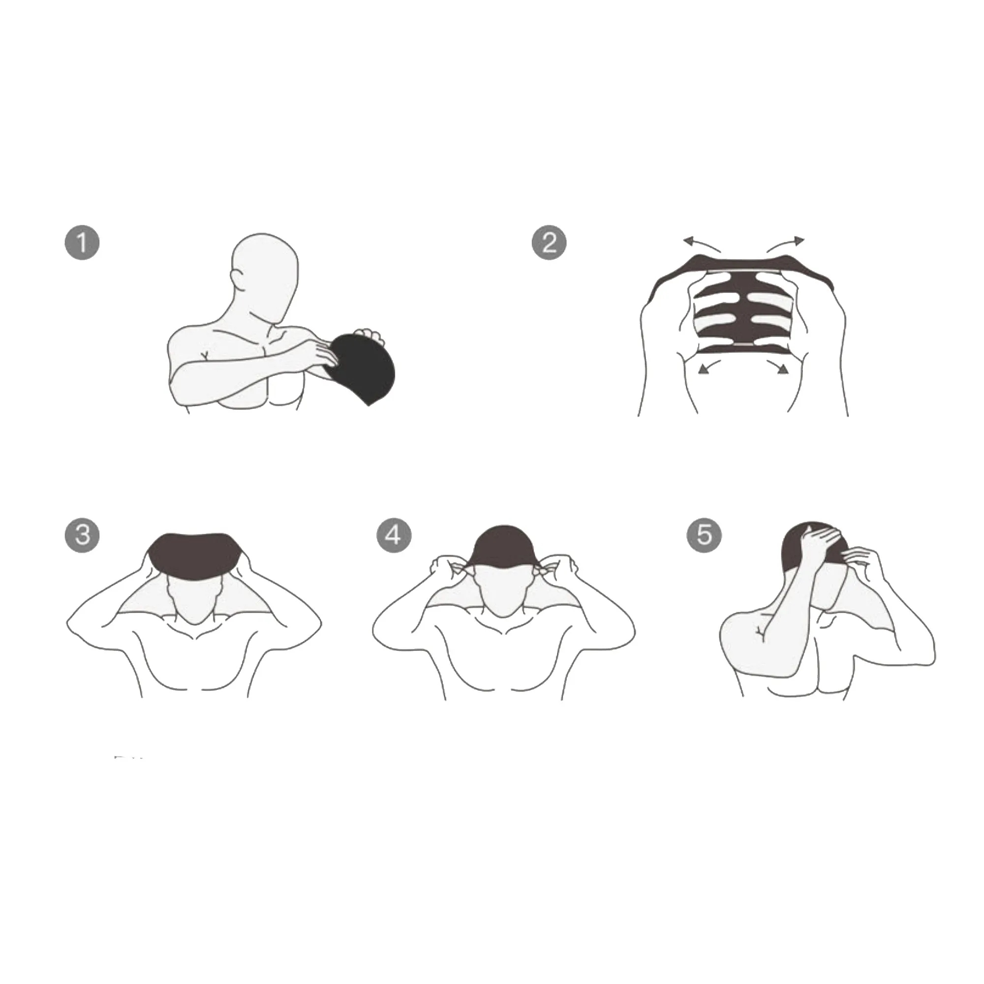 Leather Solid Color Swim Cap 2