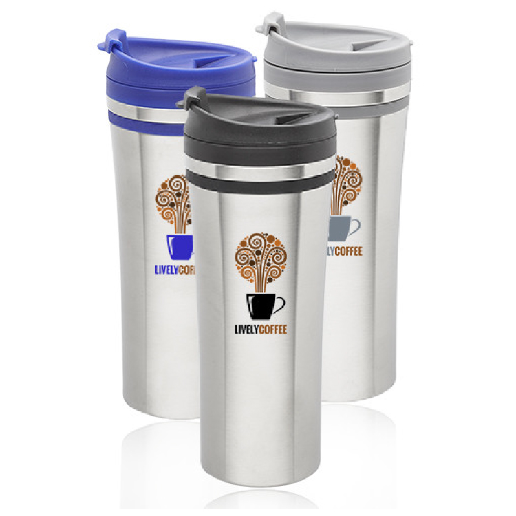15 oz. Insulated Stainless Steel Travel Mug - BPA Free 2
