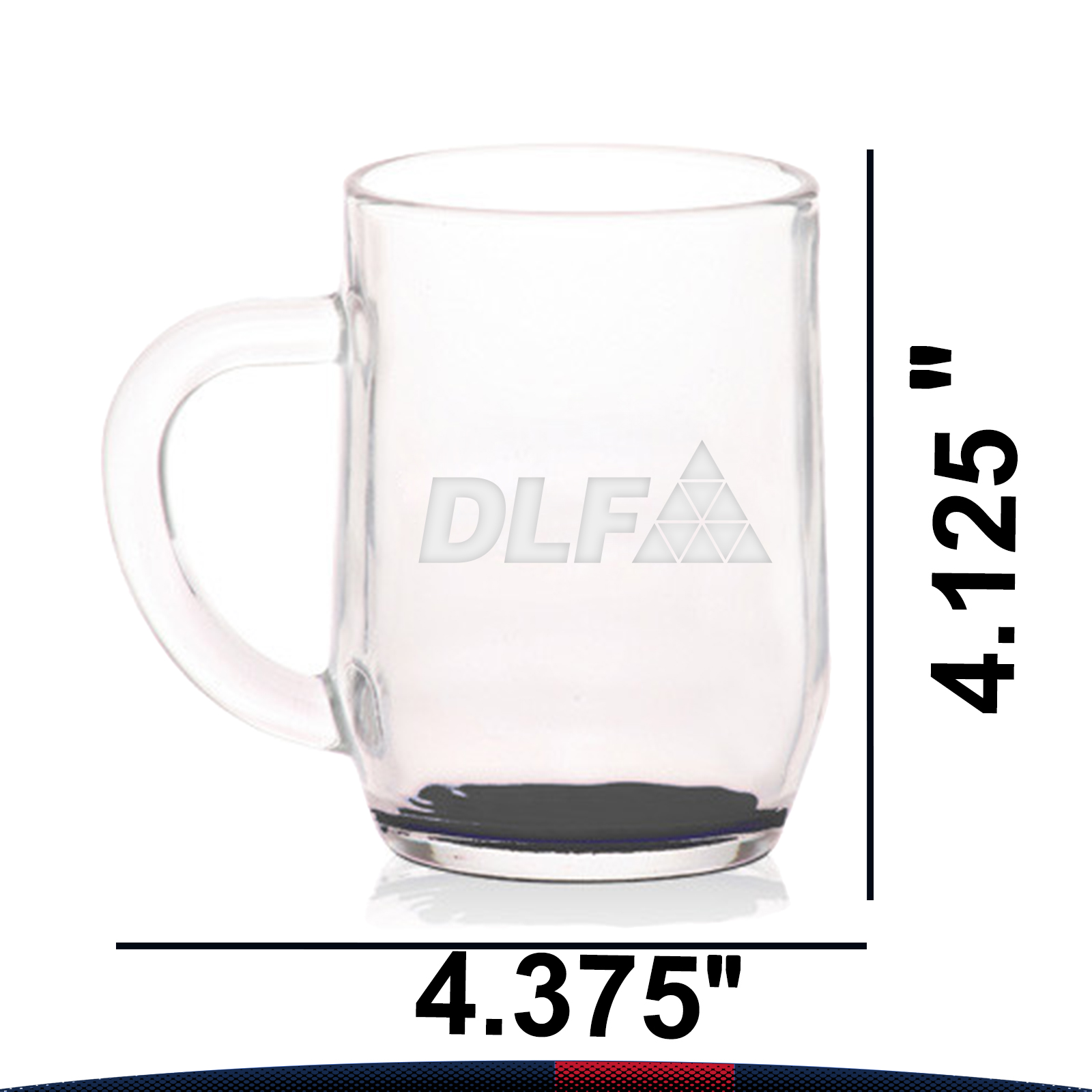 10 oz. Libbey Crystal Glass Mugs 3