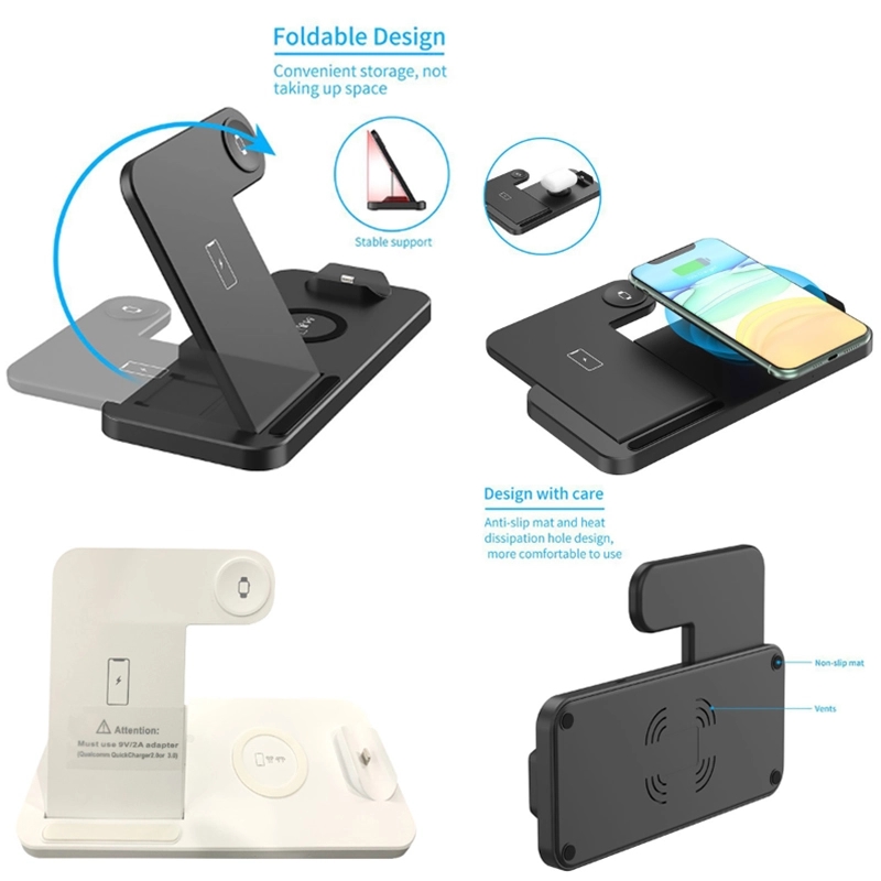 15W 4 In 1 Wireless Charging Stataion 4