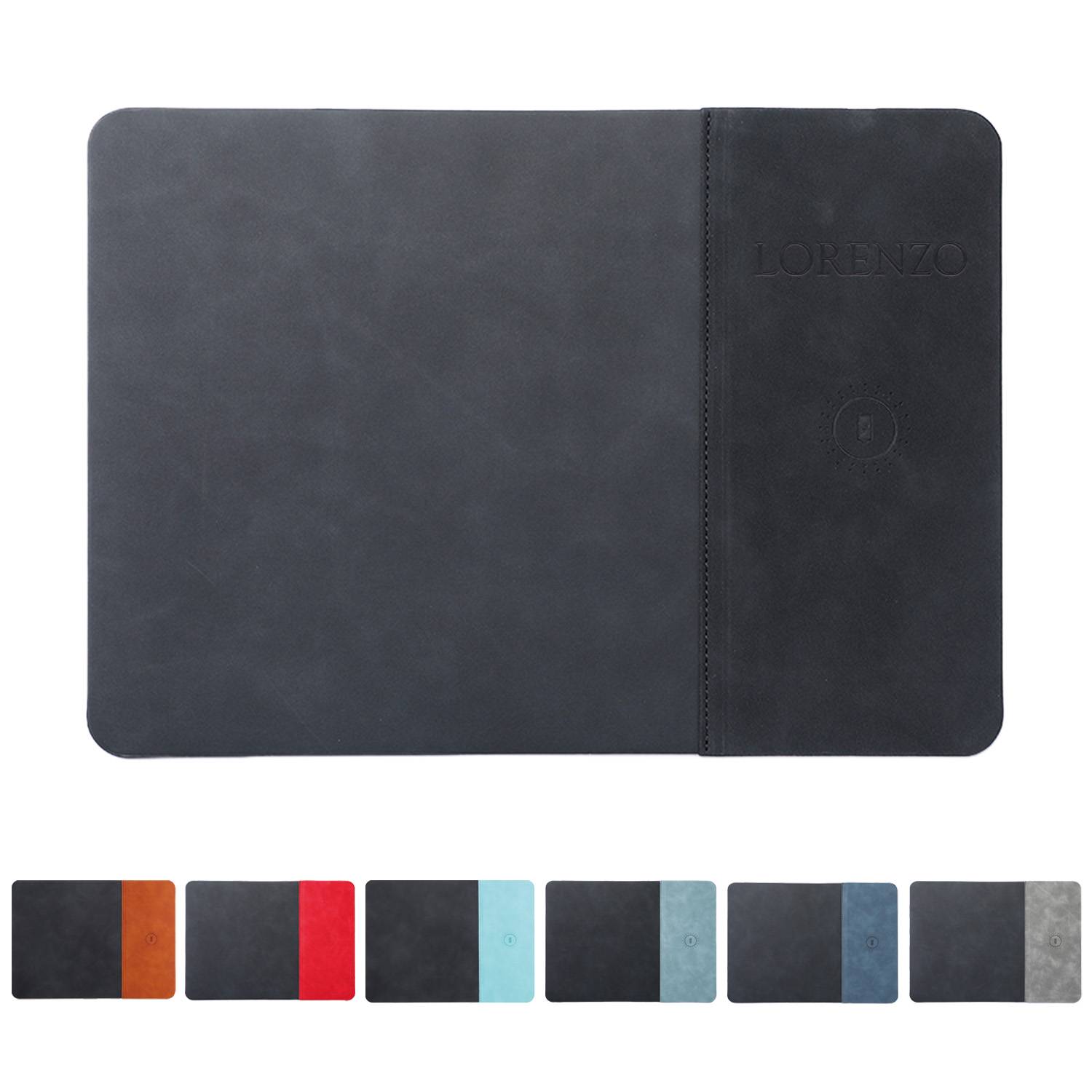 PU Leather Wireless Charging Mouse Pad 2