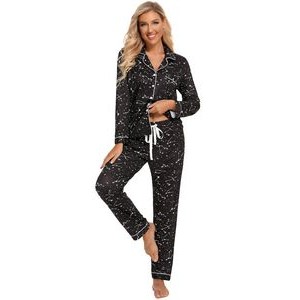 Christmas Pyjamas Printed Womens Sleepwear Pajamas Set 5
