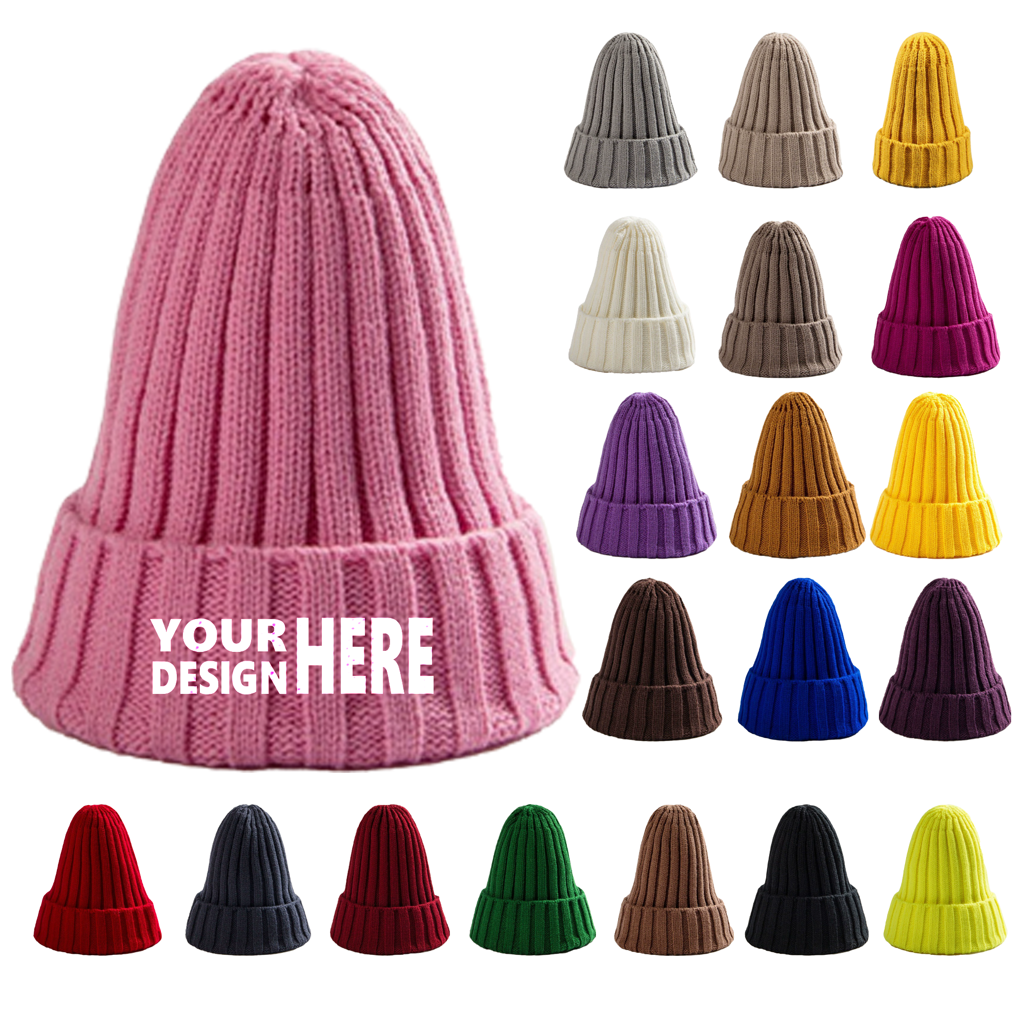Autumn and Winter Versatile Warm Knitted Hat 15