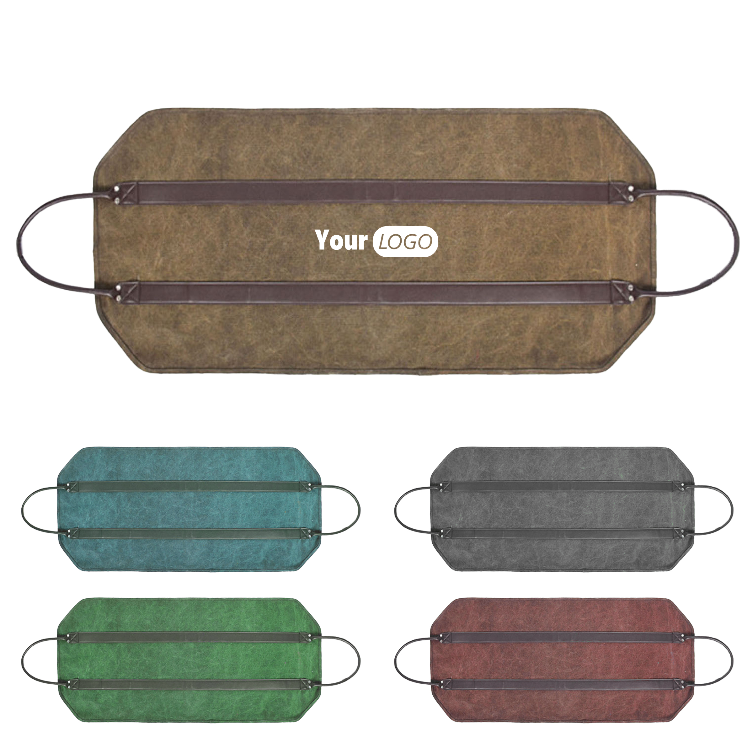 Canvas Stylish And Functional Firewood Carrying Bag, custom tote bag with logo imprint 2