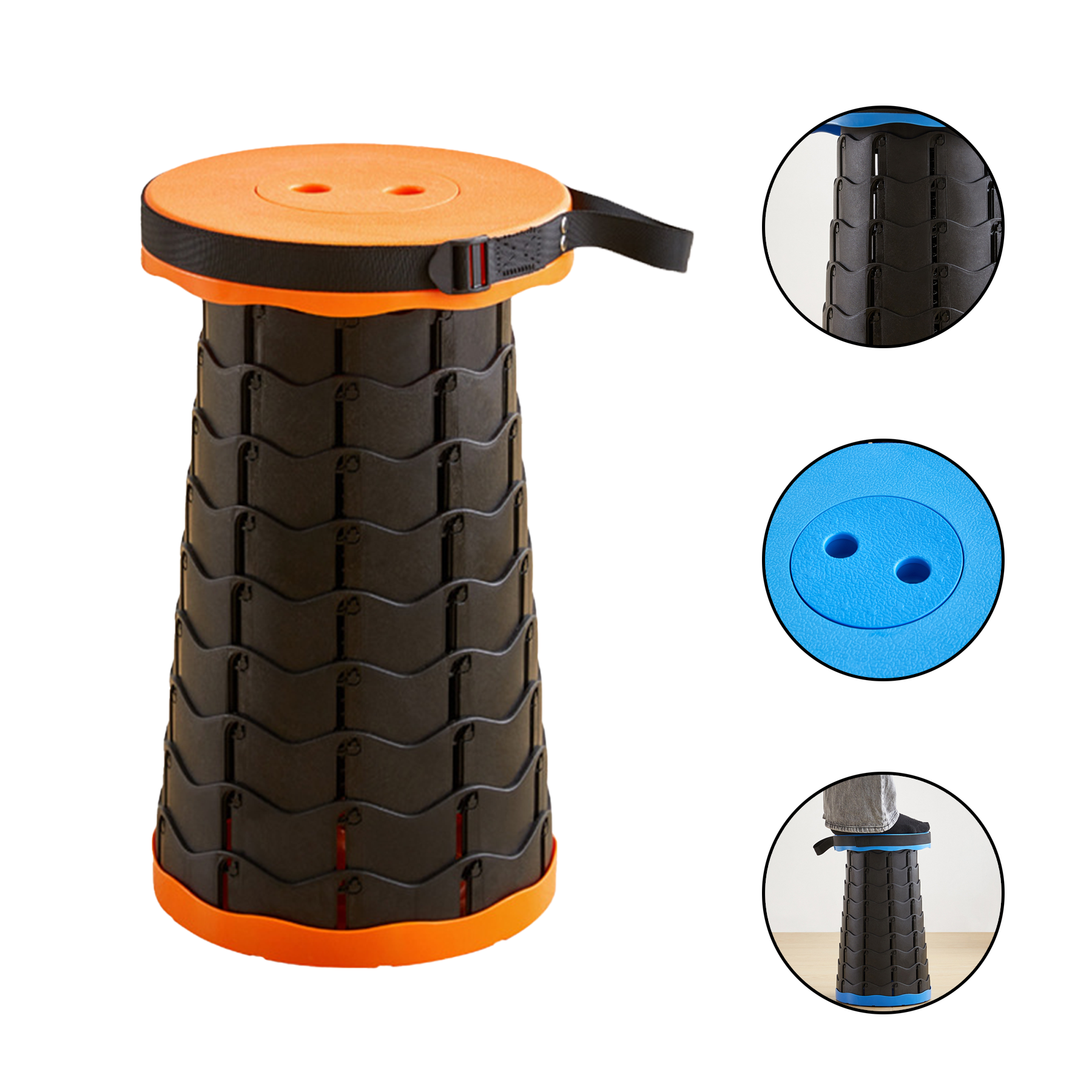 Retractable Stool Portable Folding Chair 2