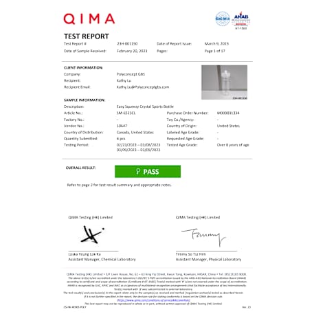 Easy Squeezy Crystal 24oz Sports Bottle 4