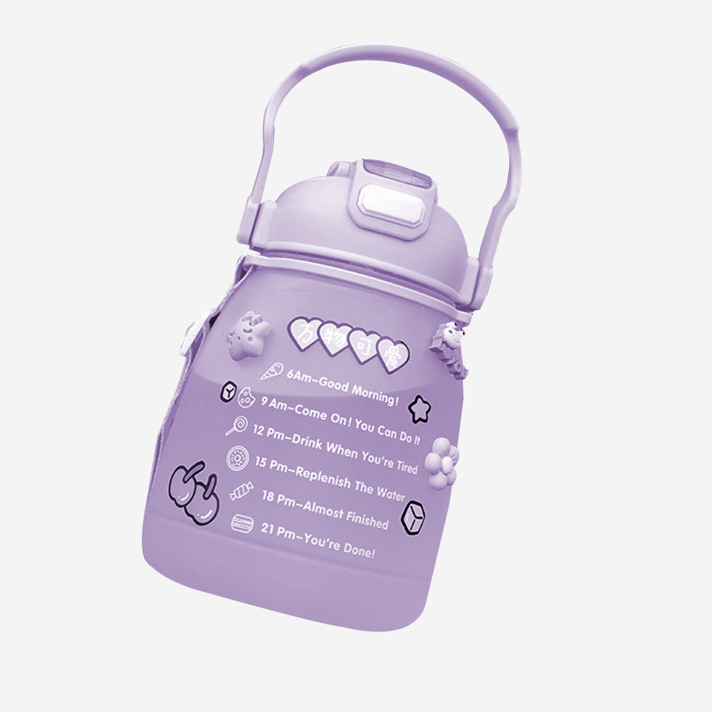 Children's Plastic Water Cup Summer Portable Water Bottle 2