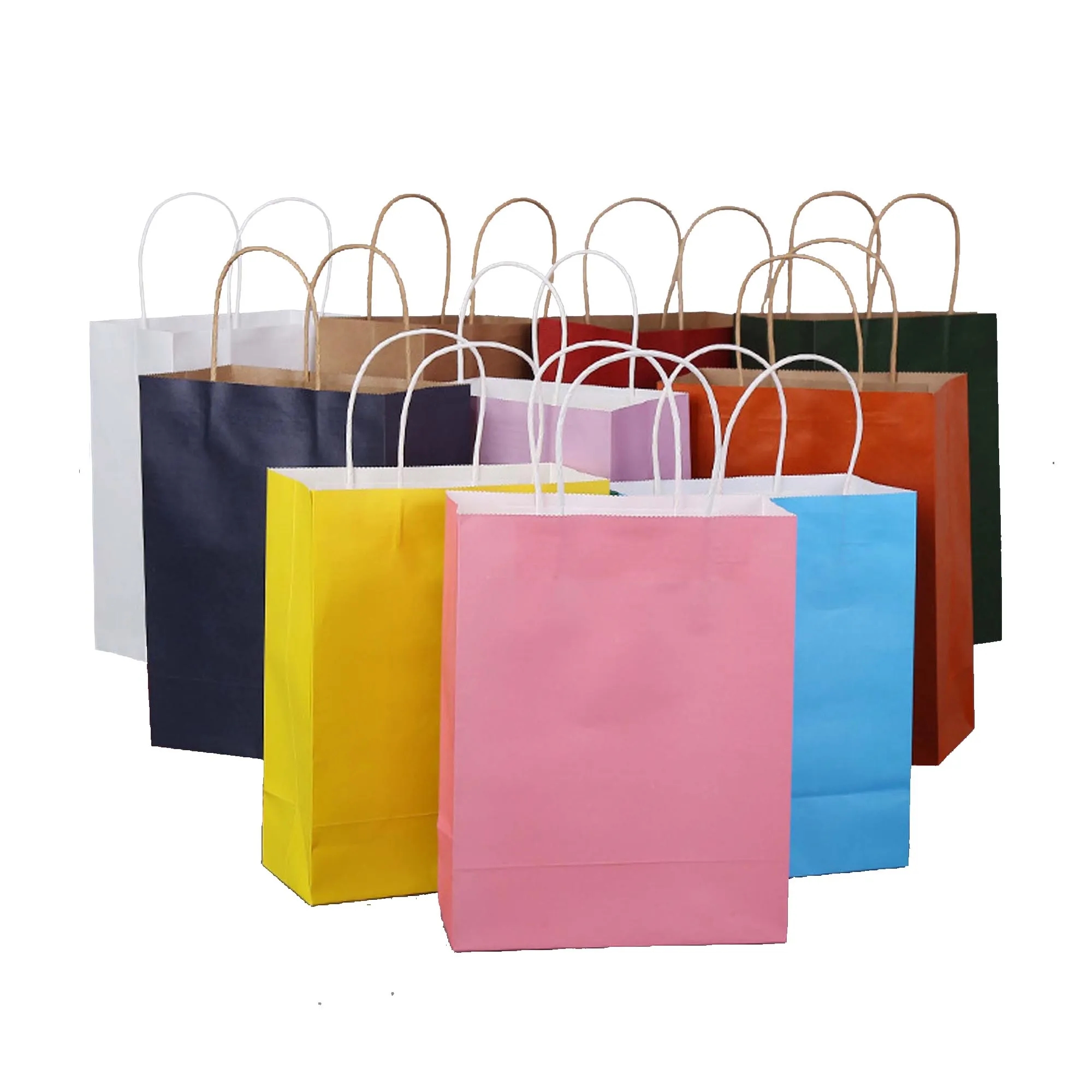 Kraft Paper Shopping Bag With Twisted Rope-inspired Handles 3
