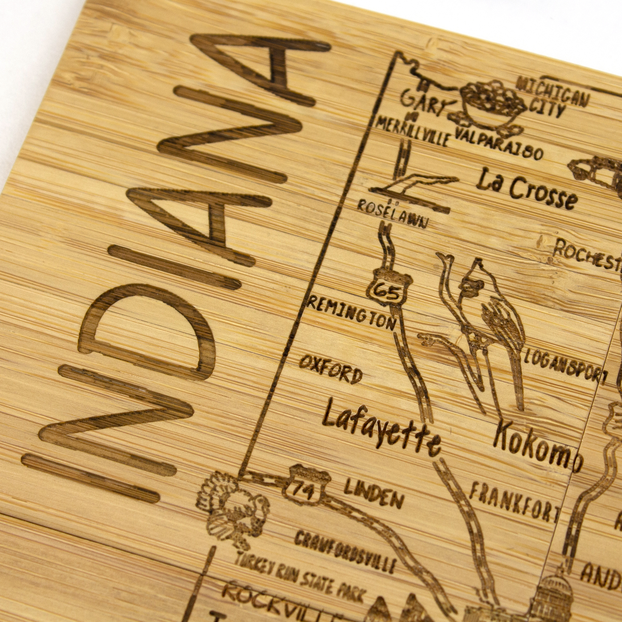 Indiana Puzzle Coaster Set 11