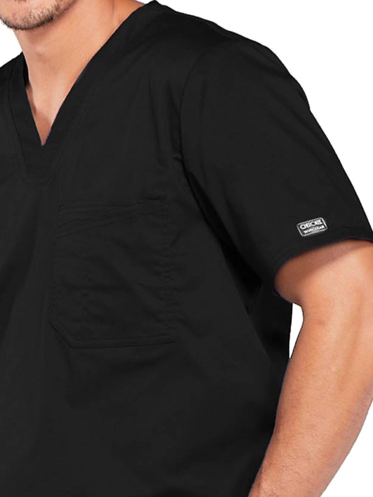 Cherokee - Workwear Core Stretch - Men's 1-Pocket Tuckable V-Neck Top 1