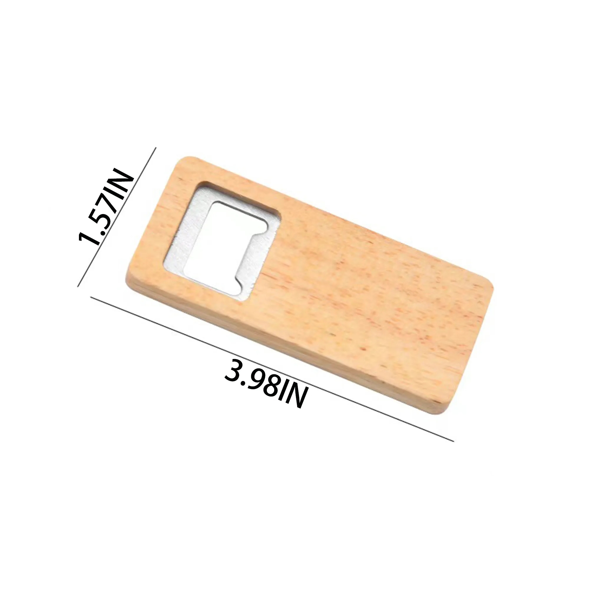 Simple Flat Bottle Opener With Customizable Logo 2
