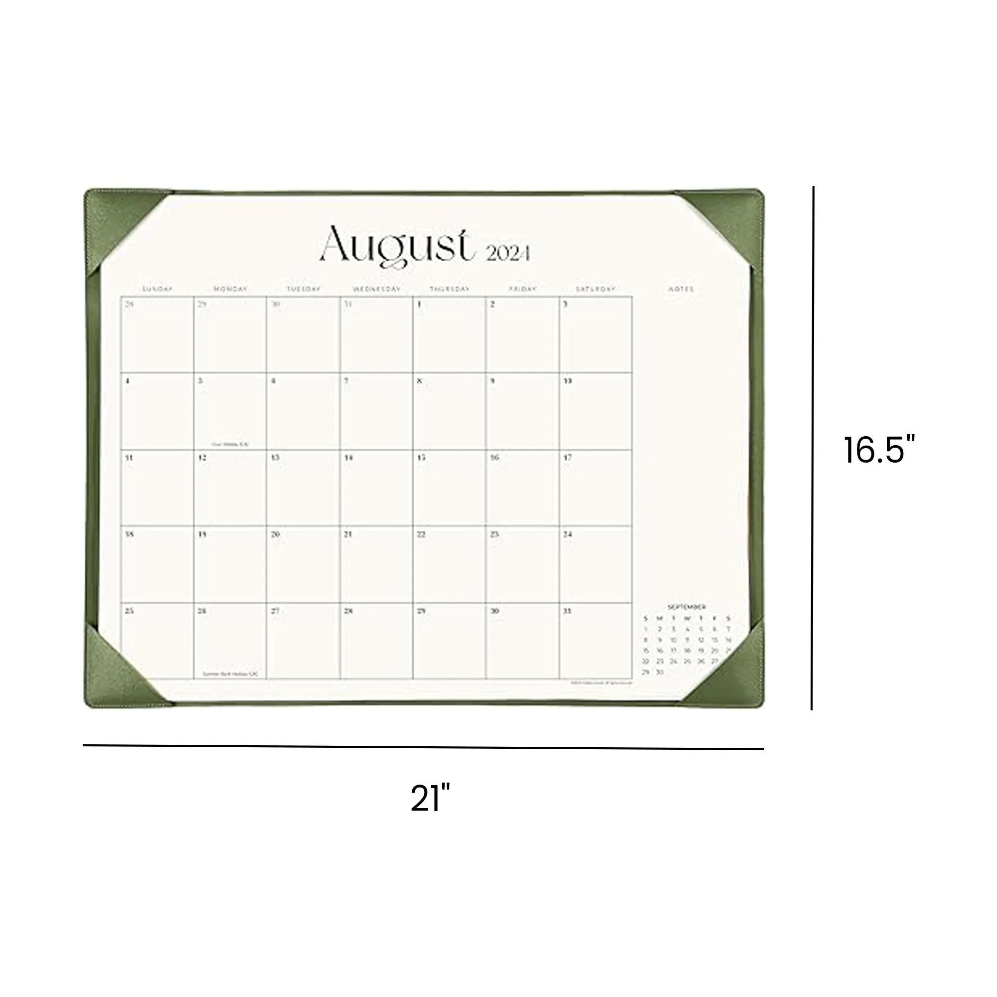 Desk Blotter Calendar 2024-2025 for Home School and Office 2 9