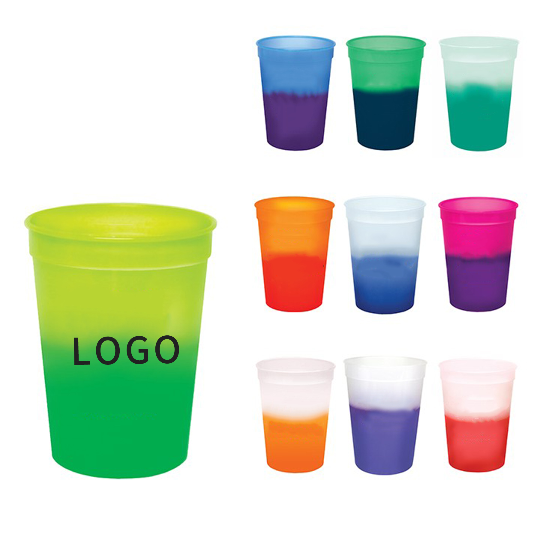 12 Oz. Mood Stadium Cup (Spot Color) 1