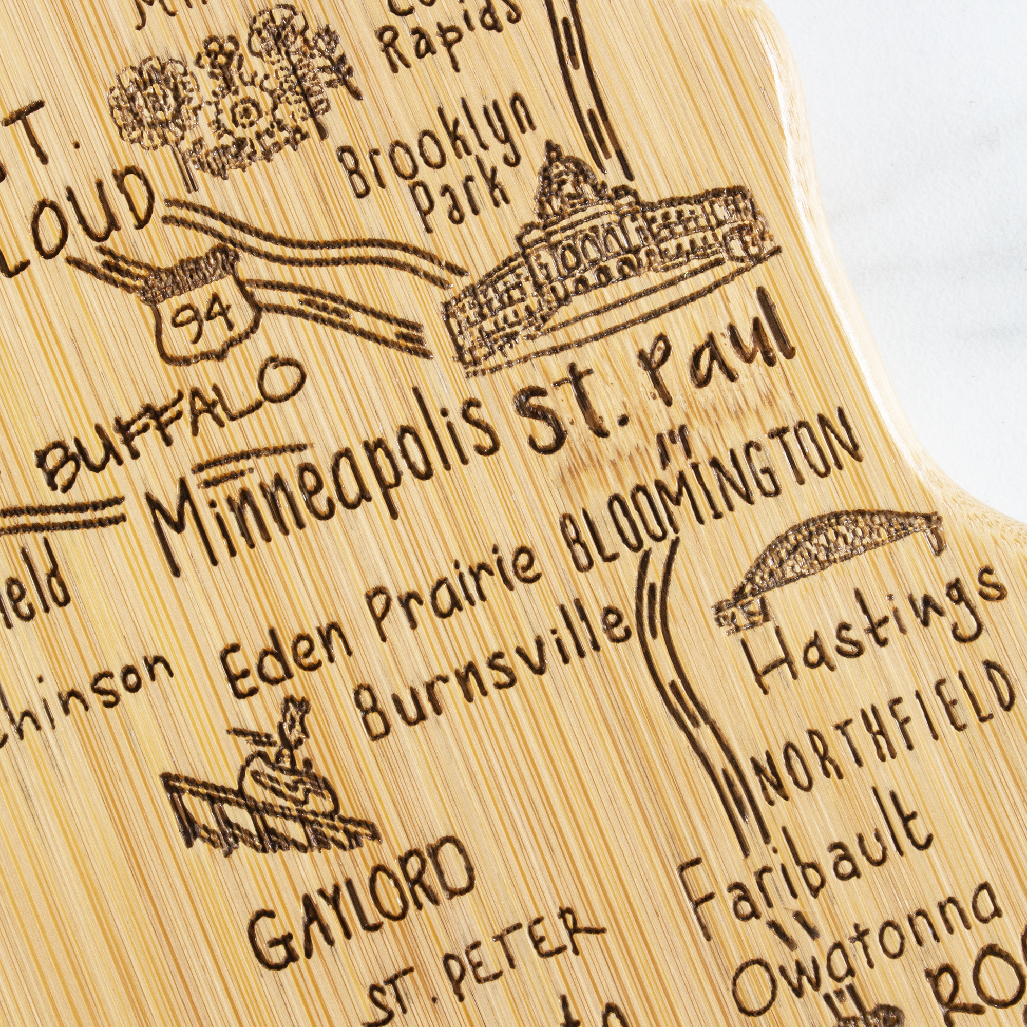 Destination Minnesota Cutting & Serving Board 7
