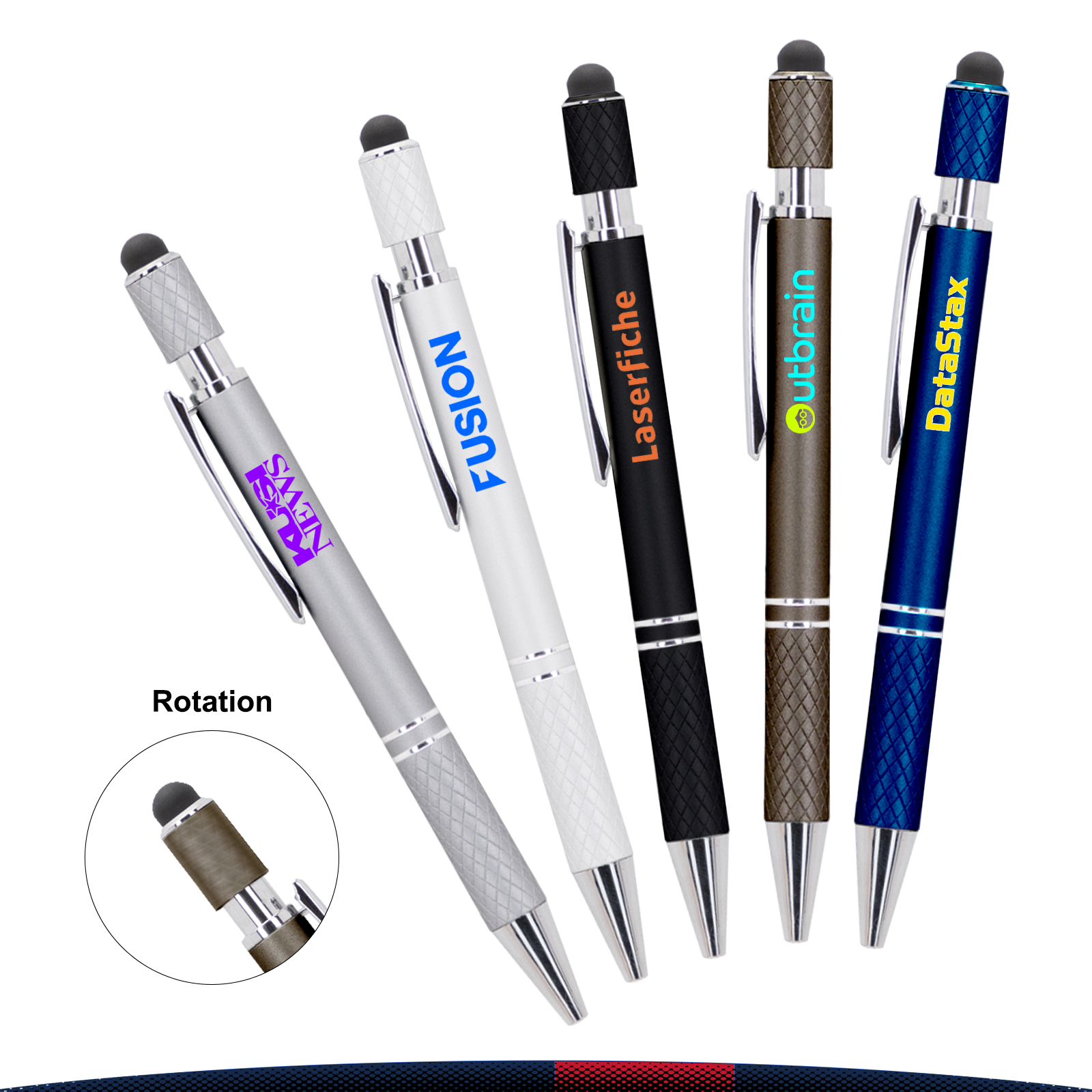 Fridenot Spin It Executive Metal Stylus Ballpoint Pen 6