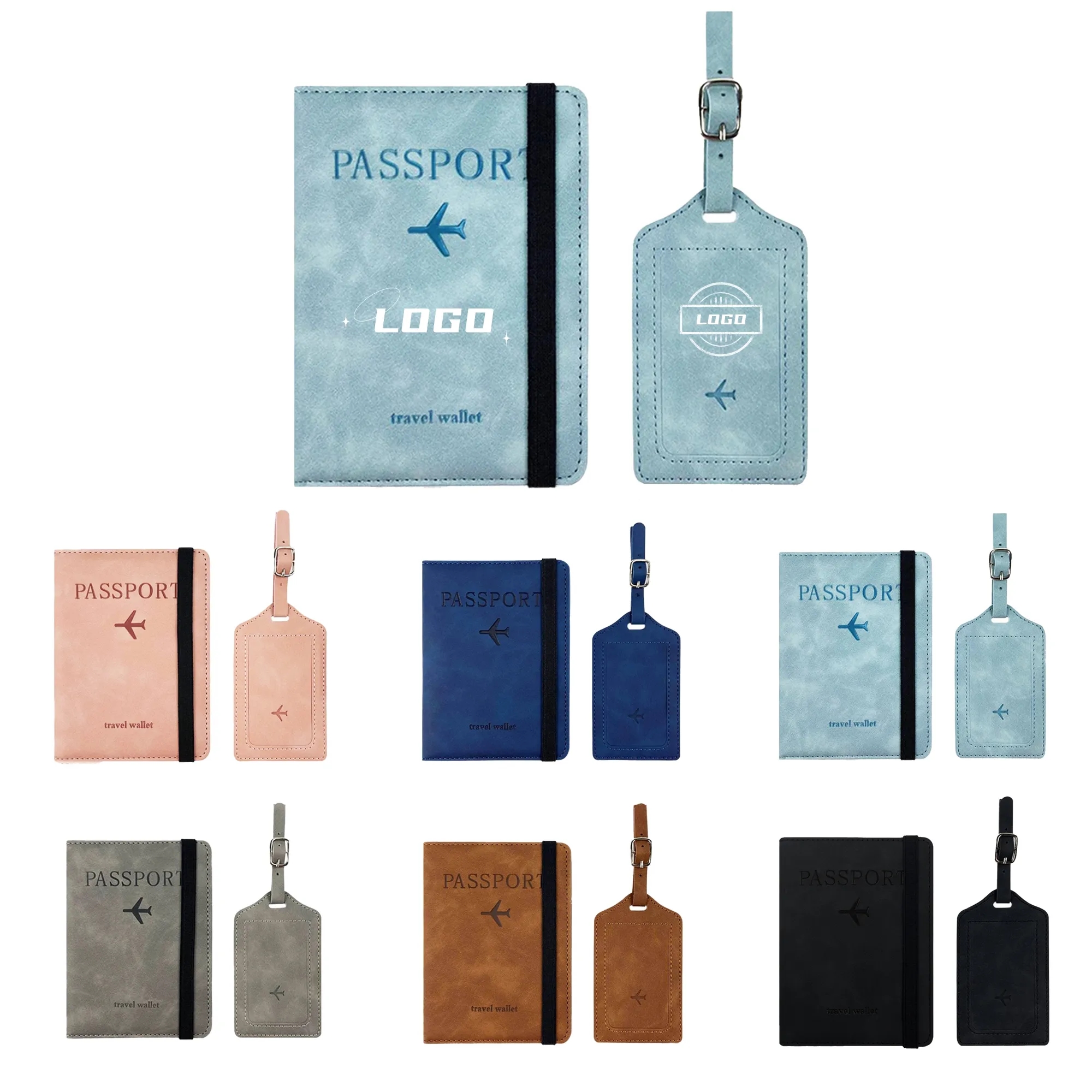 Passport Holder And Luggage Tag Set 7