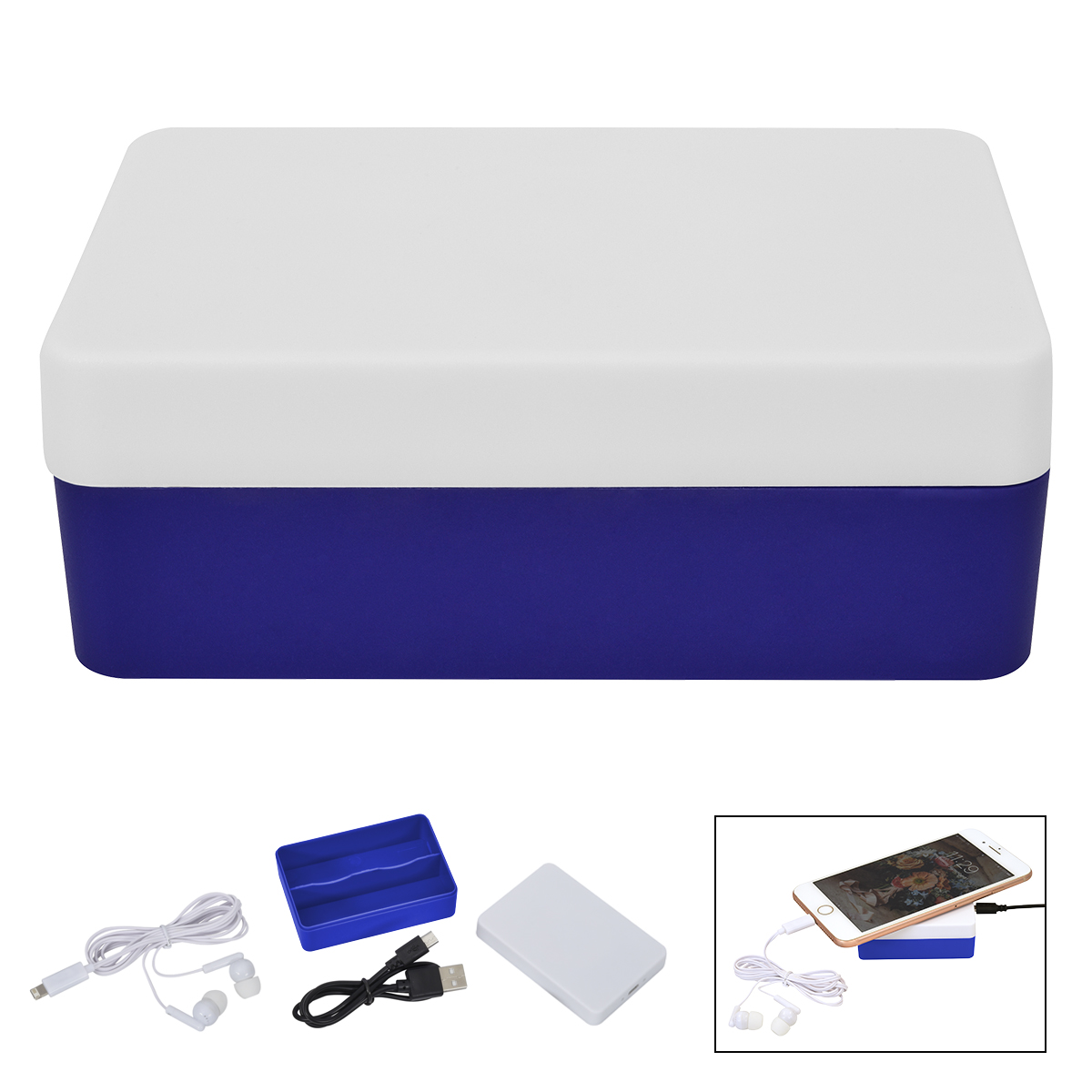 3-In-1 Stowaway Wireless Charging Kit With Earbuds 4