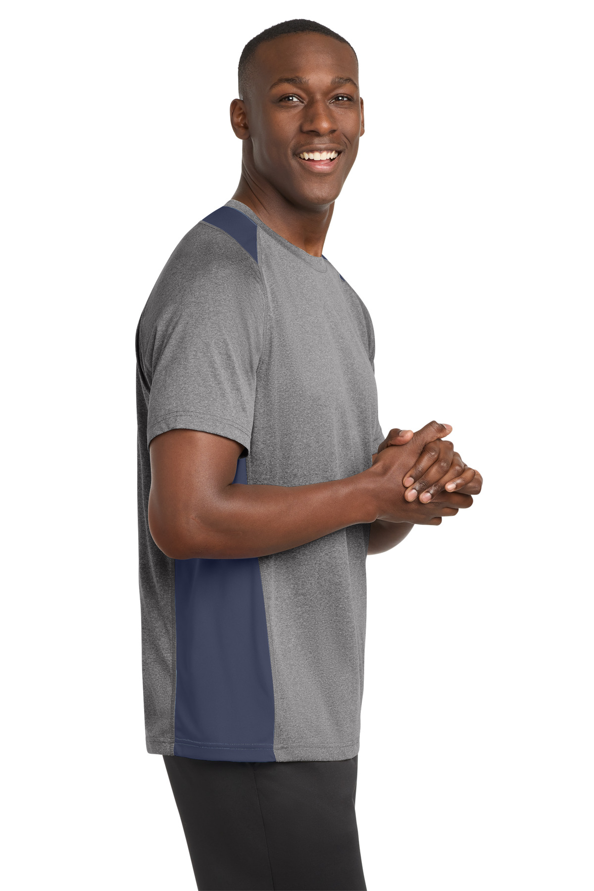 Sport-Tek Heather Colorblock Contender Tee. ST361 41