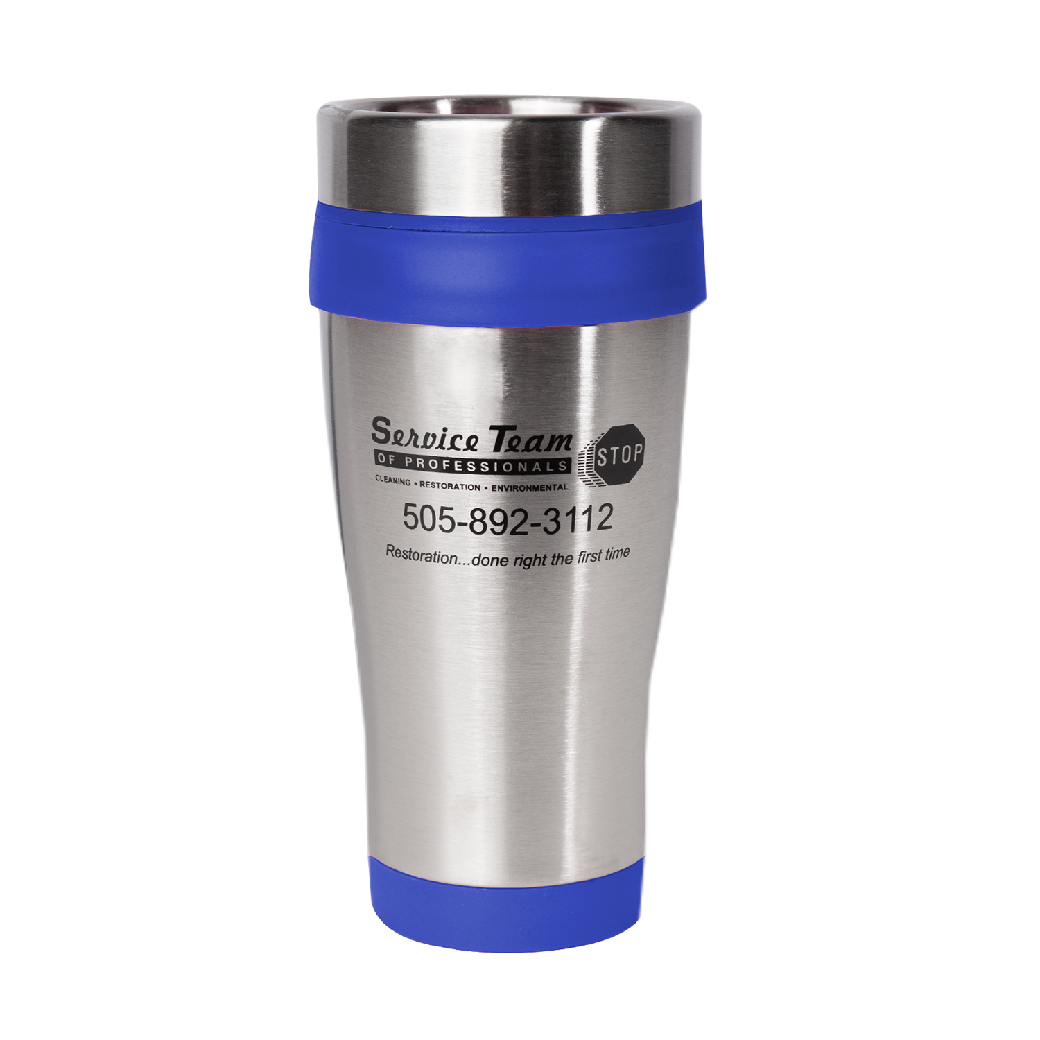 16 oz. Commuter Stainless Steel Travel Mug (1 Color Imprint) 3