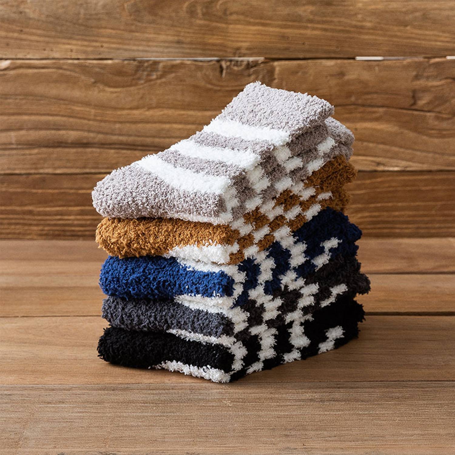 Super Soft Fuzzy Winter Colorful Home Slipper Socks 5