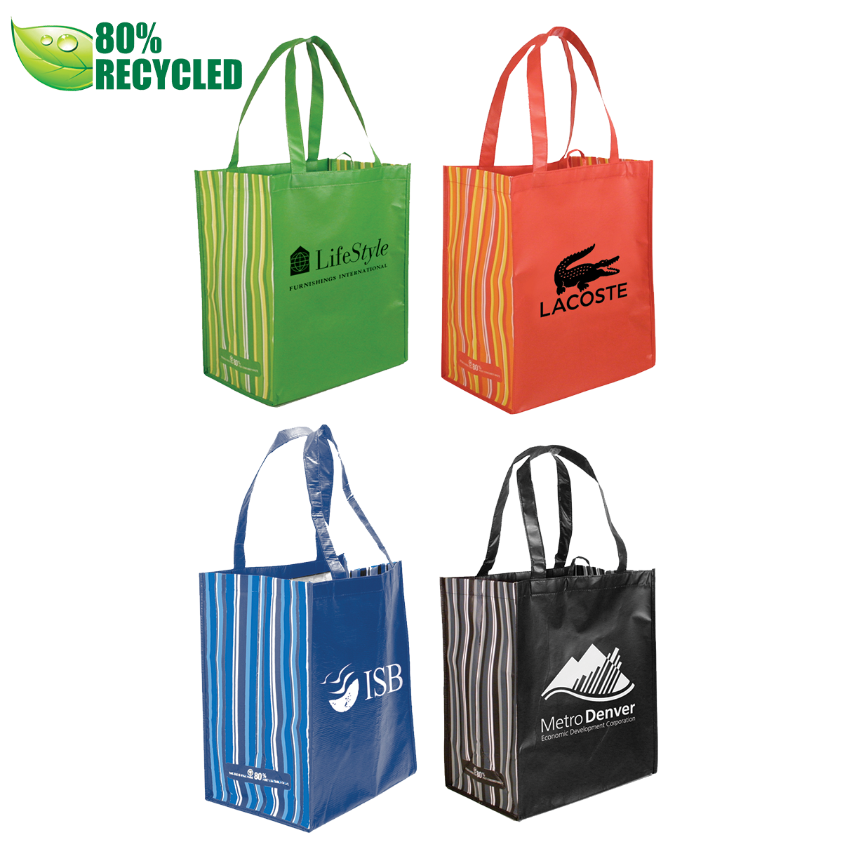 RPET Striped Tote Bag 7