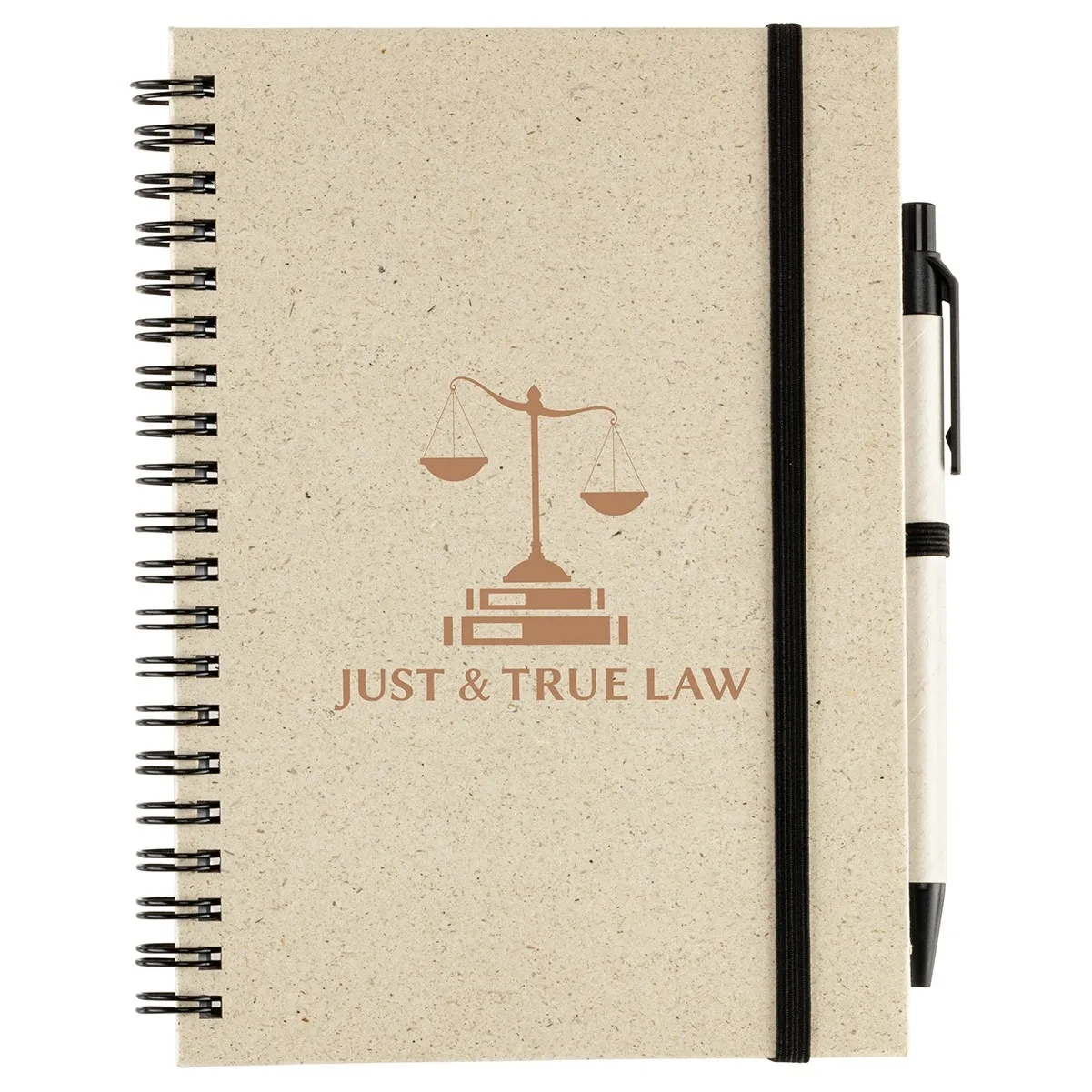 Prairie Fragrant Grass Recycled Spiral Notebook with Pen 4