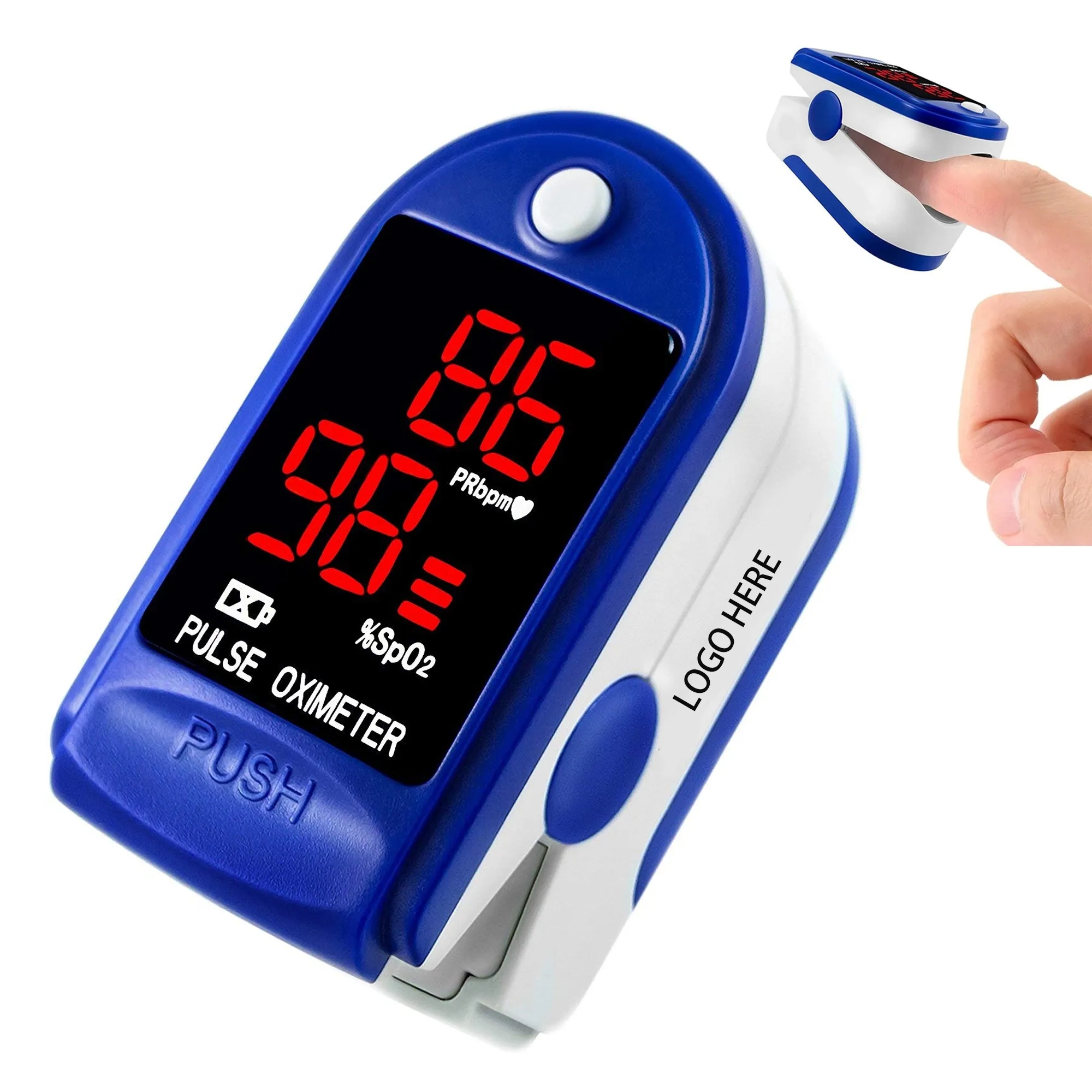 MOQ 50pcs Fingertip Type Digital Pulse Oximeter 2
